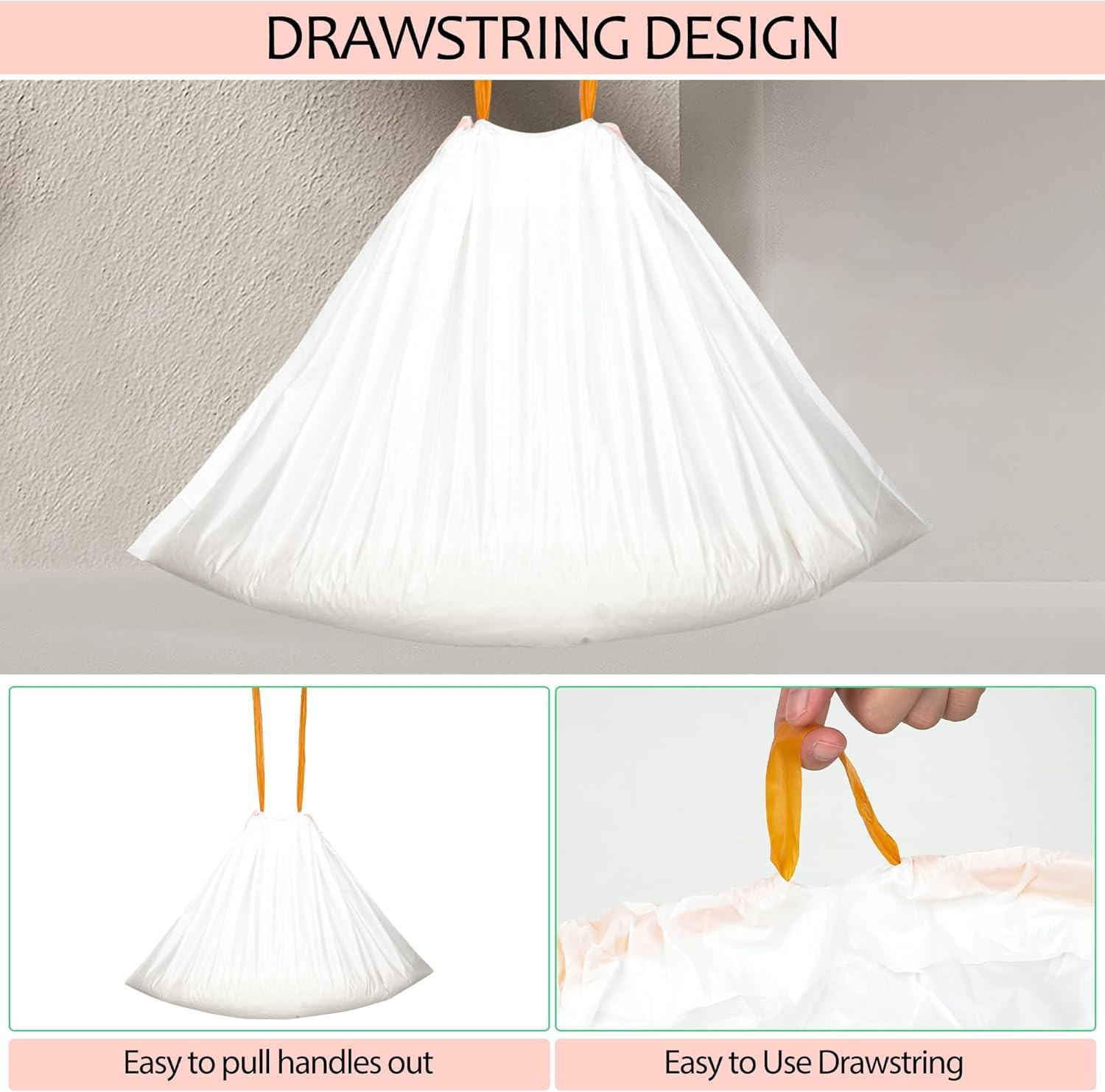 Naielfopet 20 Count 41'' X 19'' Extra Large Litter Box Liners, Disposable Durable And Heavy Duty Drawstring Cat Litter Pan Liner