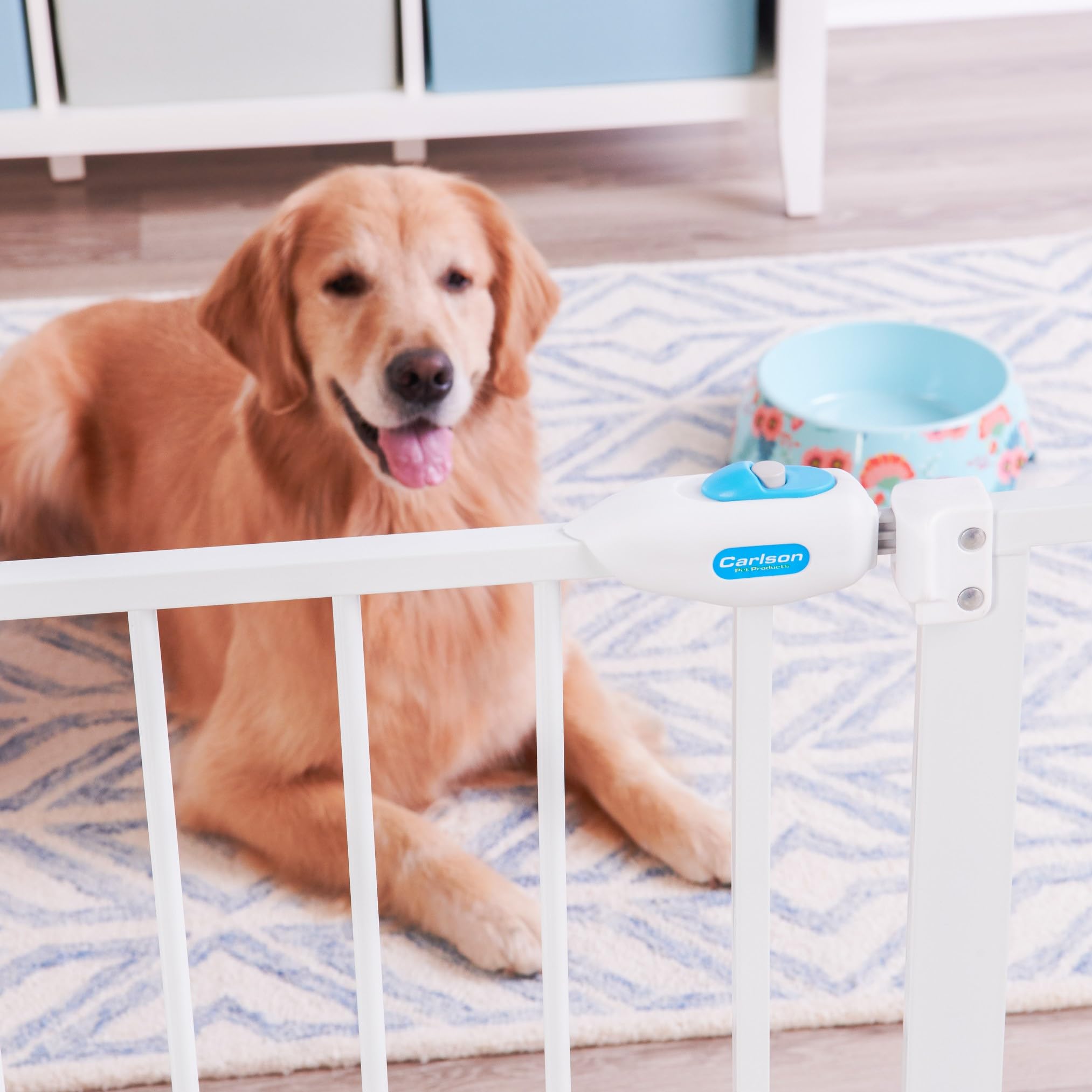 Carlson Extra Wide Walk Through Pet Gate With Small Pet Door, Includes 4-Inch Extension Kit, Pressure Mount Kit And Wall Mount K