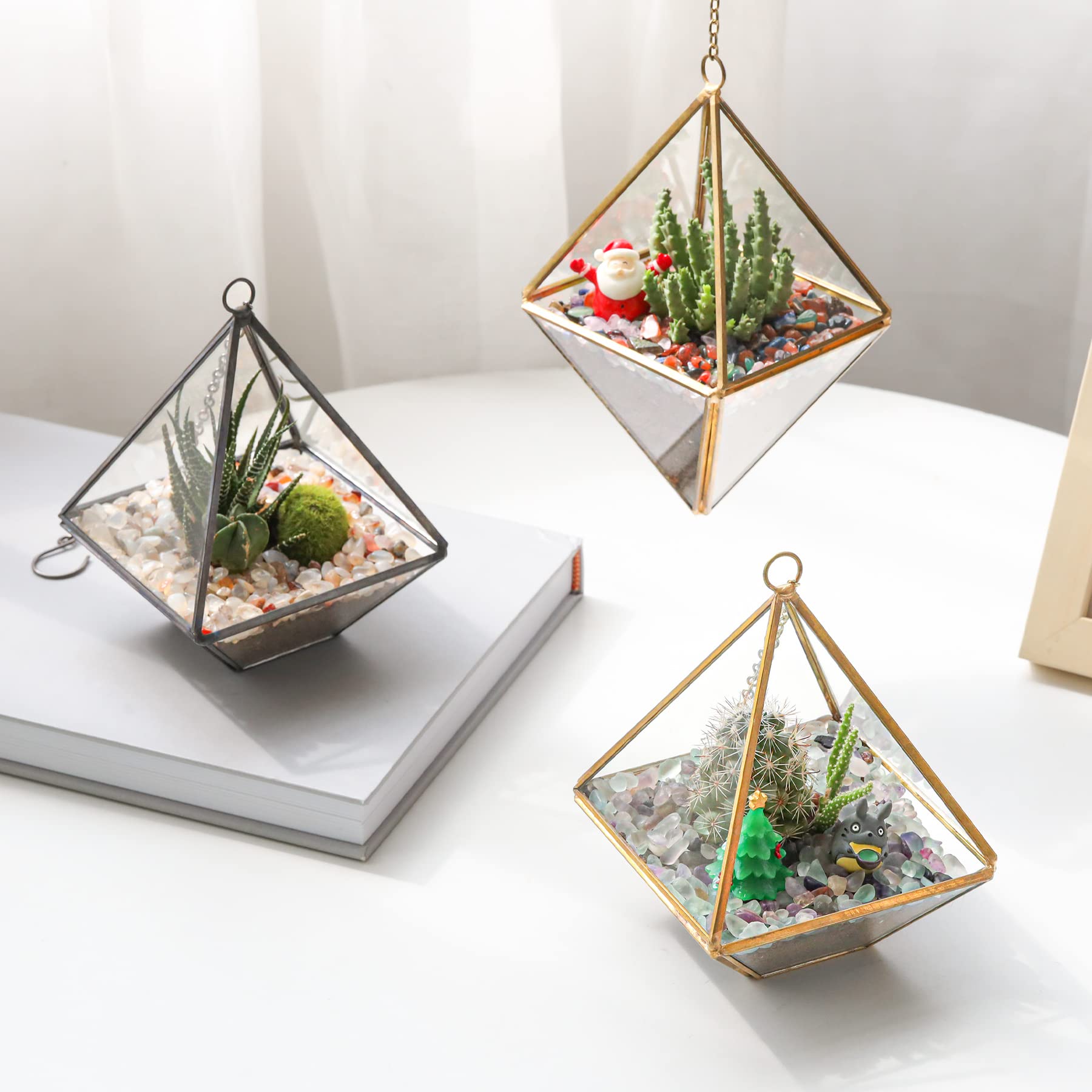 T4U Crystal Chips Stone Crushed Quartz Glass 2LB - Fluorite Tumbled Gravel Small Decorative Pebbles Bulk, Mini Polished Rocks Pi