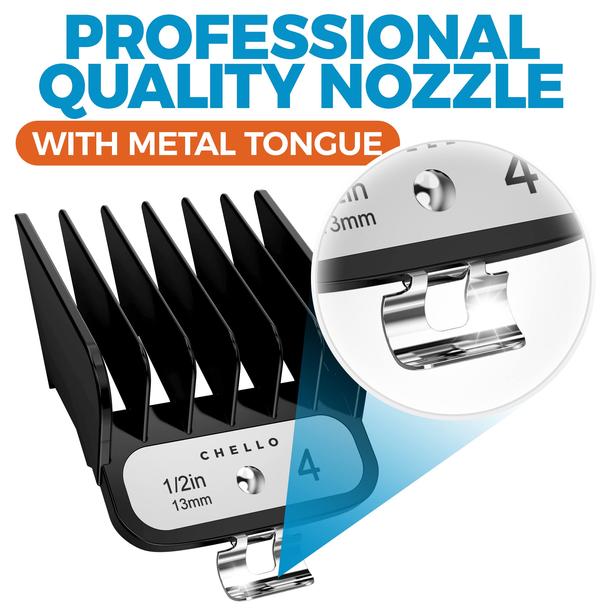 Full Metal Professional Dog Clippers For Grooming, Rechargeable, Low Noise Cordless, Pet Hair Clippers For Large Dogs, Heavy Duty Use With Led Display