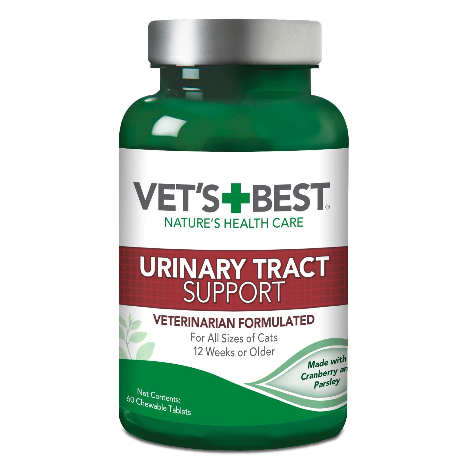 Vets Best Cat Urinary Tract Supports Cat Supplements | Supports Cat A Healthy Urinary Tract | 60 Chewable Tablets