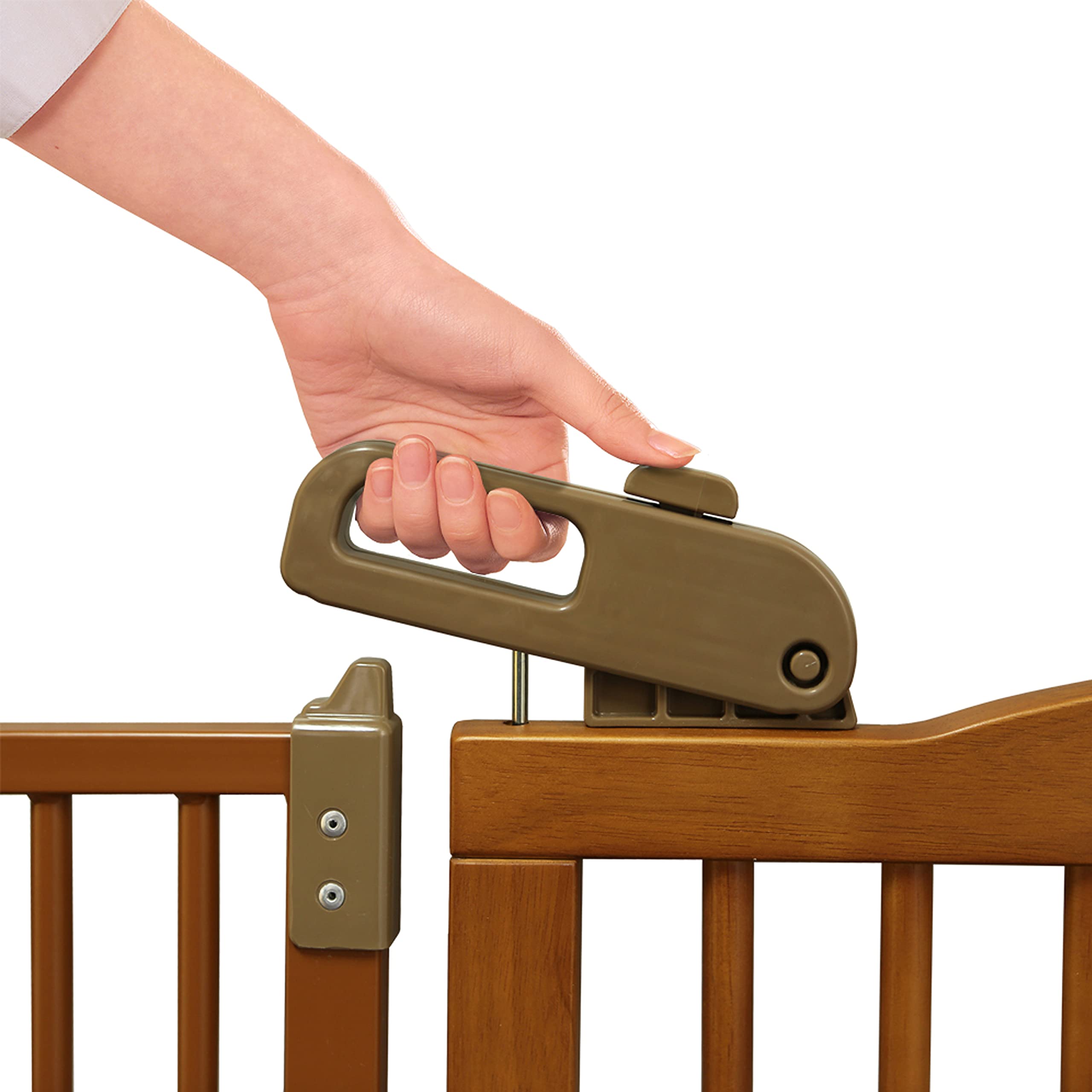 Richell One-Touch Gate Ii Wide, Wide Dog Gate With Wooden Door, From 32.1-62.8' Wide & 30.5' H