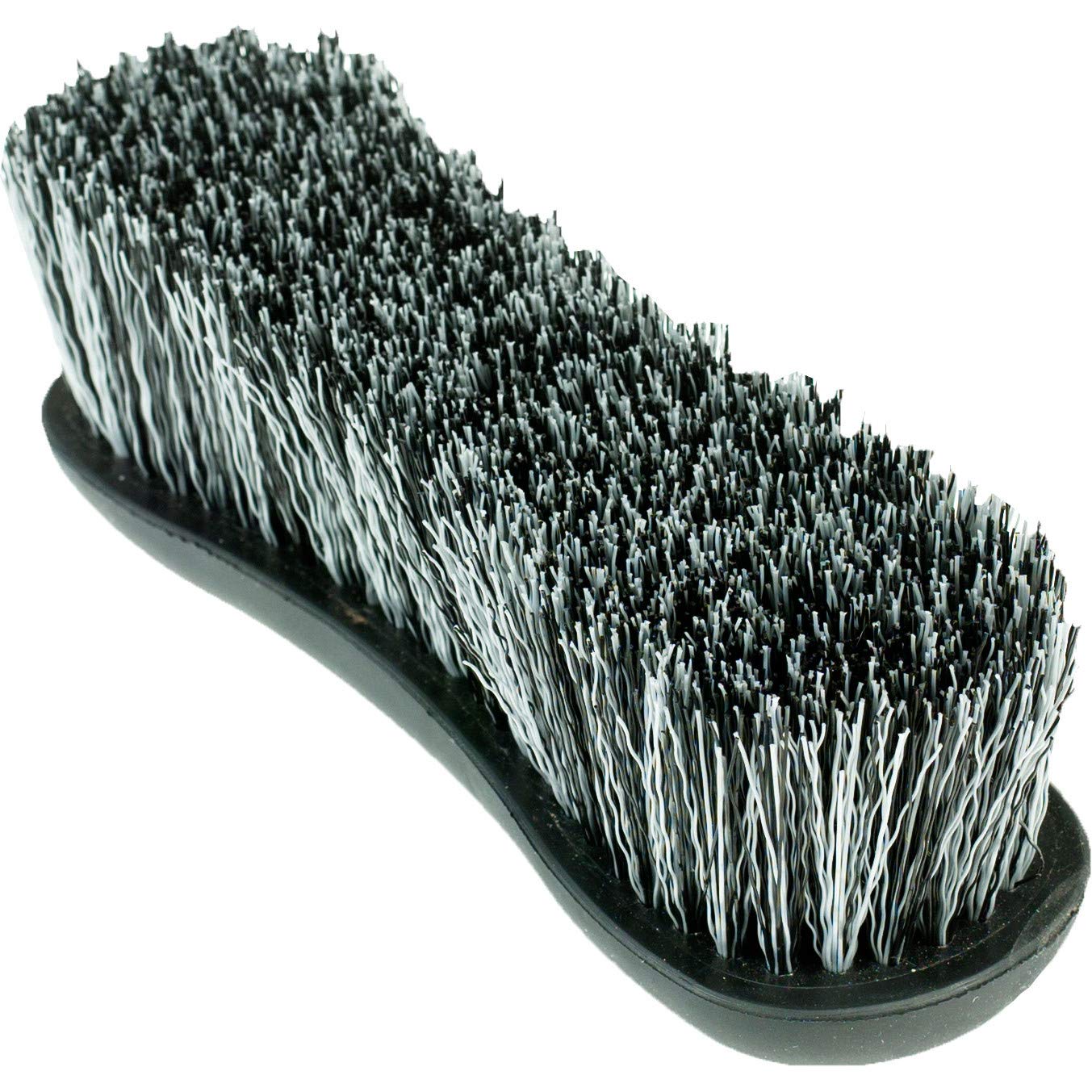 Horze Soft Grip Dandy Brush - Long Bristles - Black - One Size
