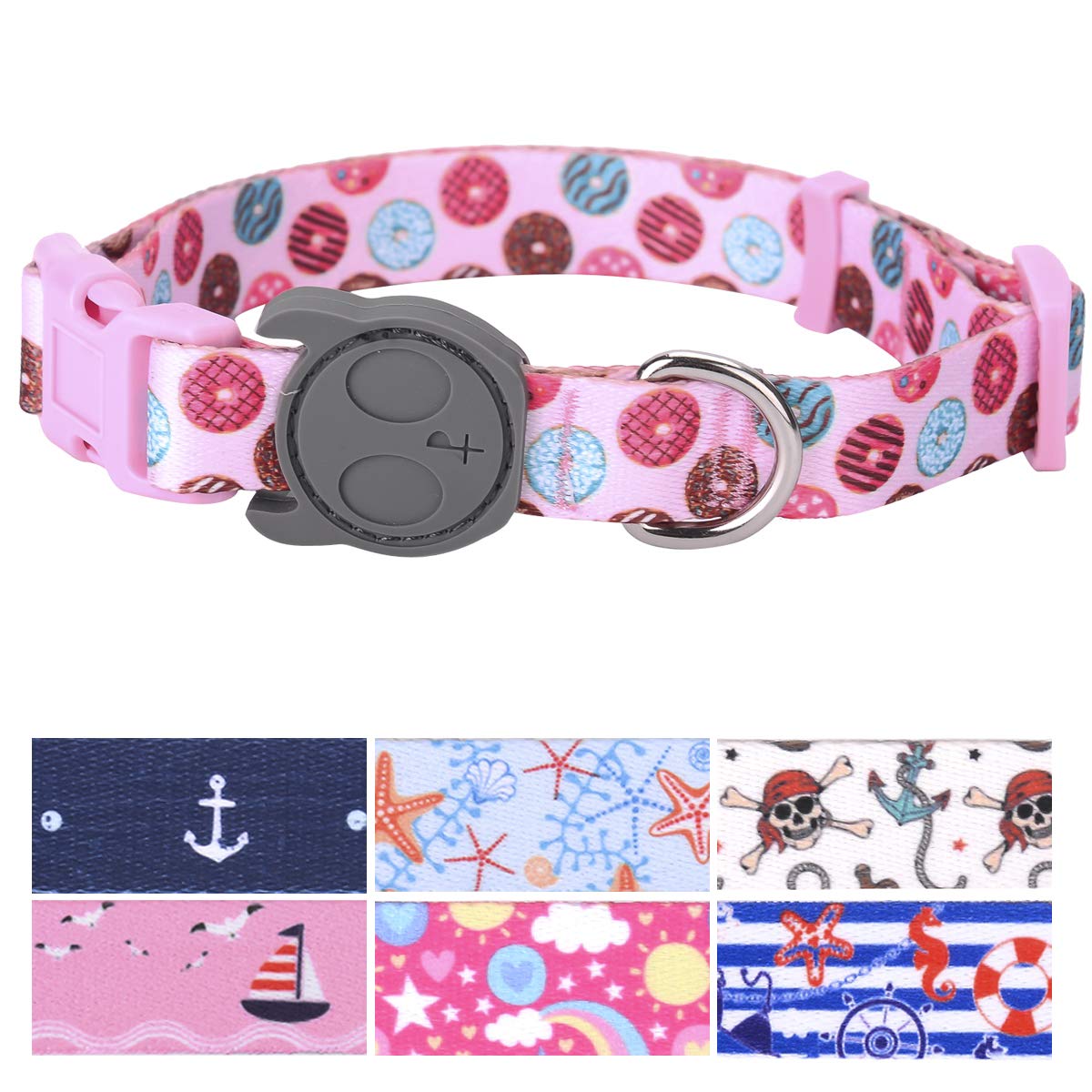 Petantastic Best Adjustable Large Dog Collar Durable Soft & Heavy Duty With Cool Summer Beach Design, Outdoor & Indoor Use Comfo