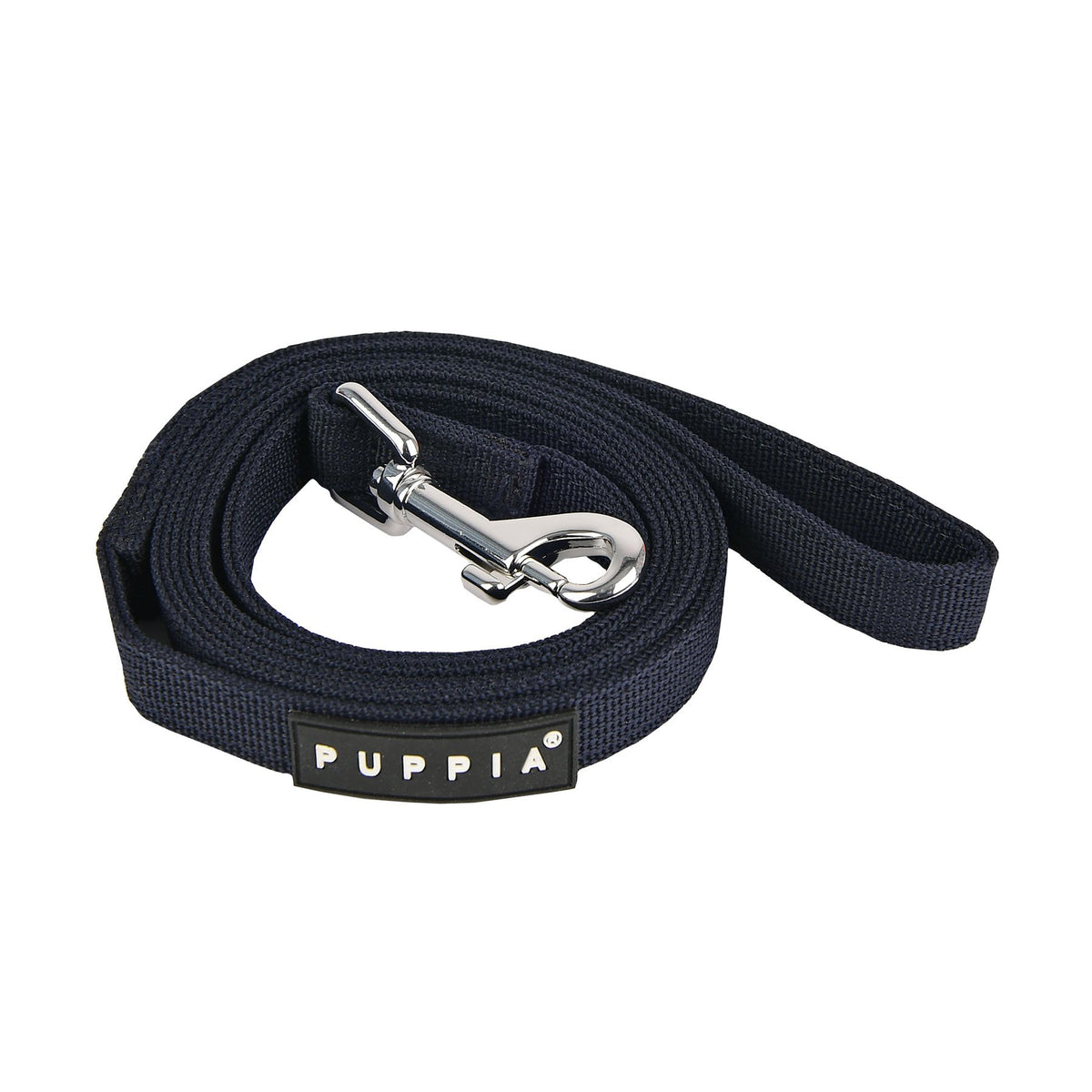 Puppia Two Tone Dog Lead Strong Durable Comfortable Grip Walking Training Leash For Small & Medium Dog, Navy, Medium