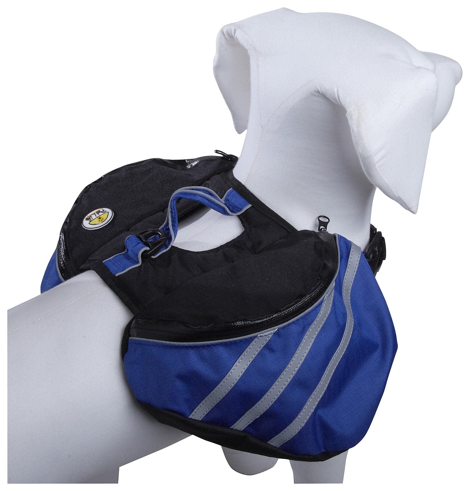 Pet Life Everest Dupont Waterproof Reflective Travel Fashion Designer Outdoor Camping Pet Dog Backpack Carrier, Xsmall, Blue