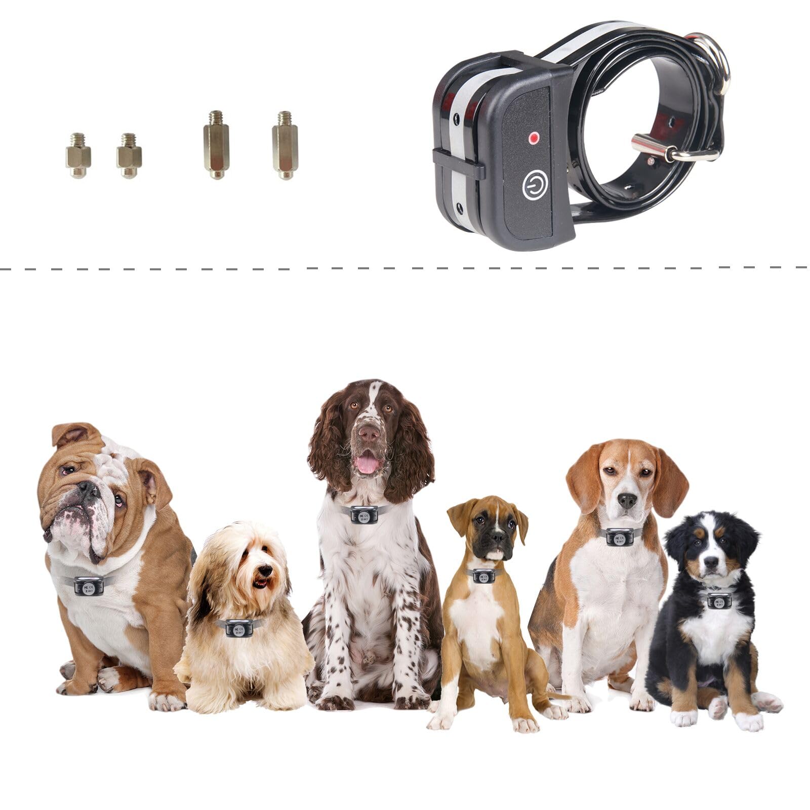 Justpet Electric Pet Wireless Fence Dog Training Collar System, K6 Waterproof Rechargeable Collar Receiver