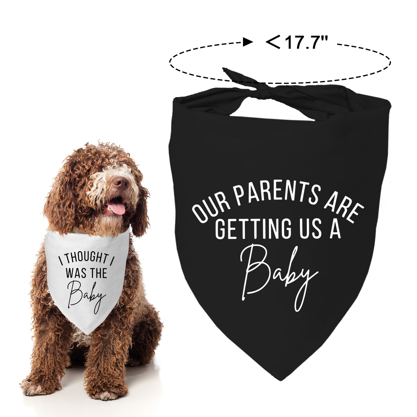 2 Packs Our Humans Are Getting Us A Baby Dog Bandanas Pet Scarf Pregnancy Announcement Pregnancy Pet Bandana For Dogs Pet Access