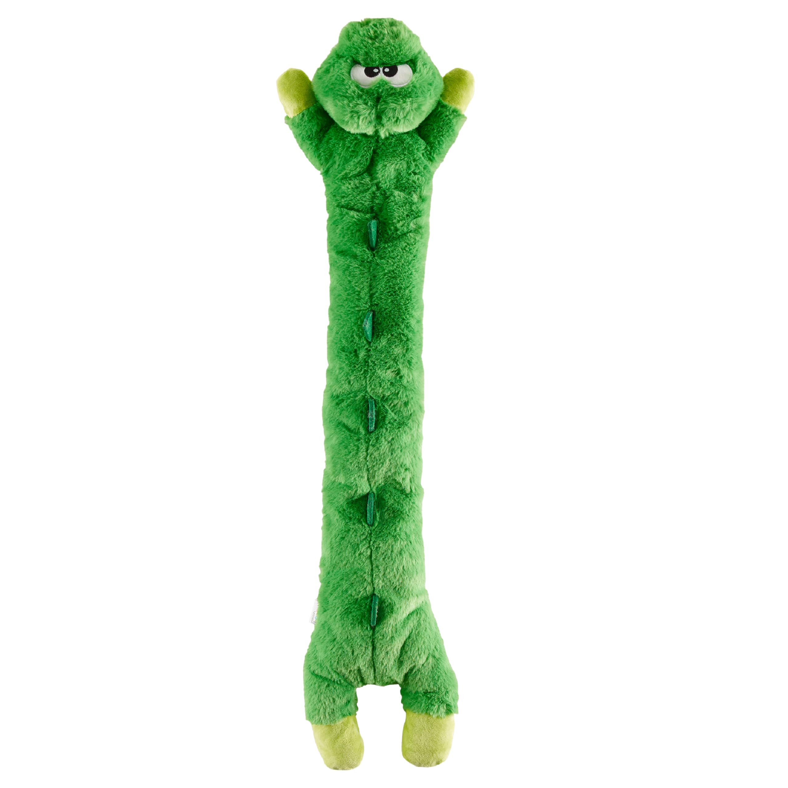 Outward Hound by Charming Pet Longidudes Gator Long Crinkly & Squeaky Dog Toy, Green