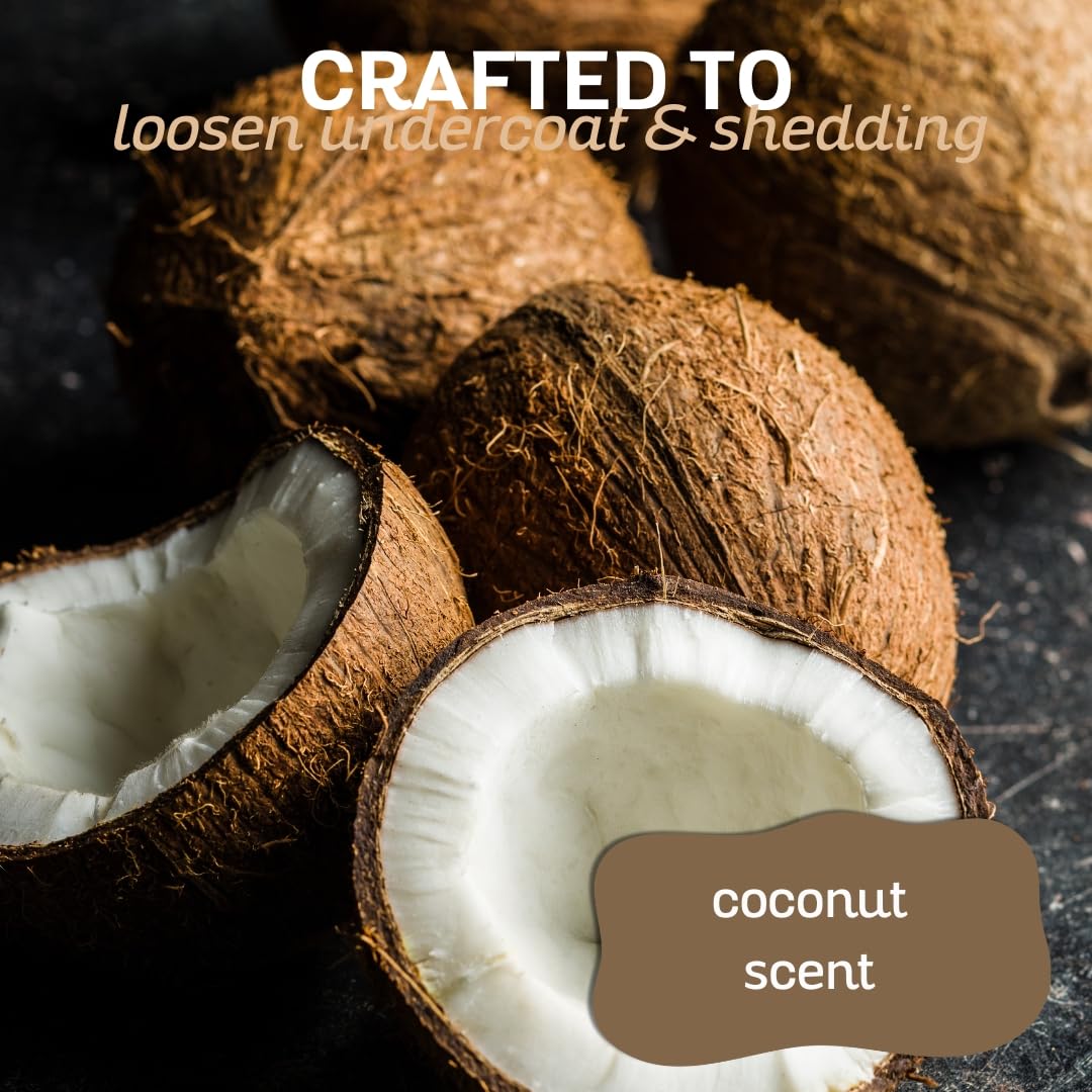 Bark2Basics Deshedding Dog Conditioner, 1 Gallon - Combats And Reduces Shedding, Removes Undercoat, Fights Excessive Hair Shed,