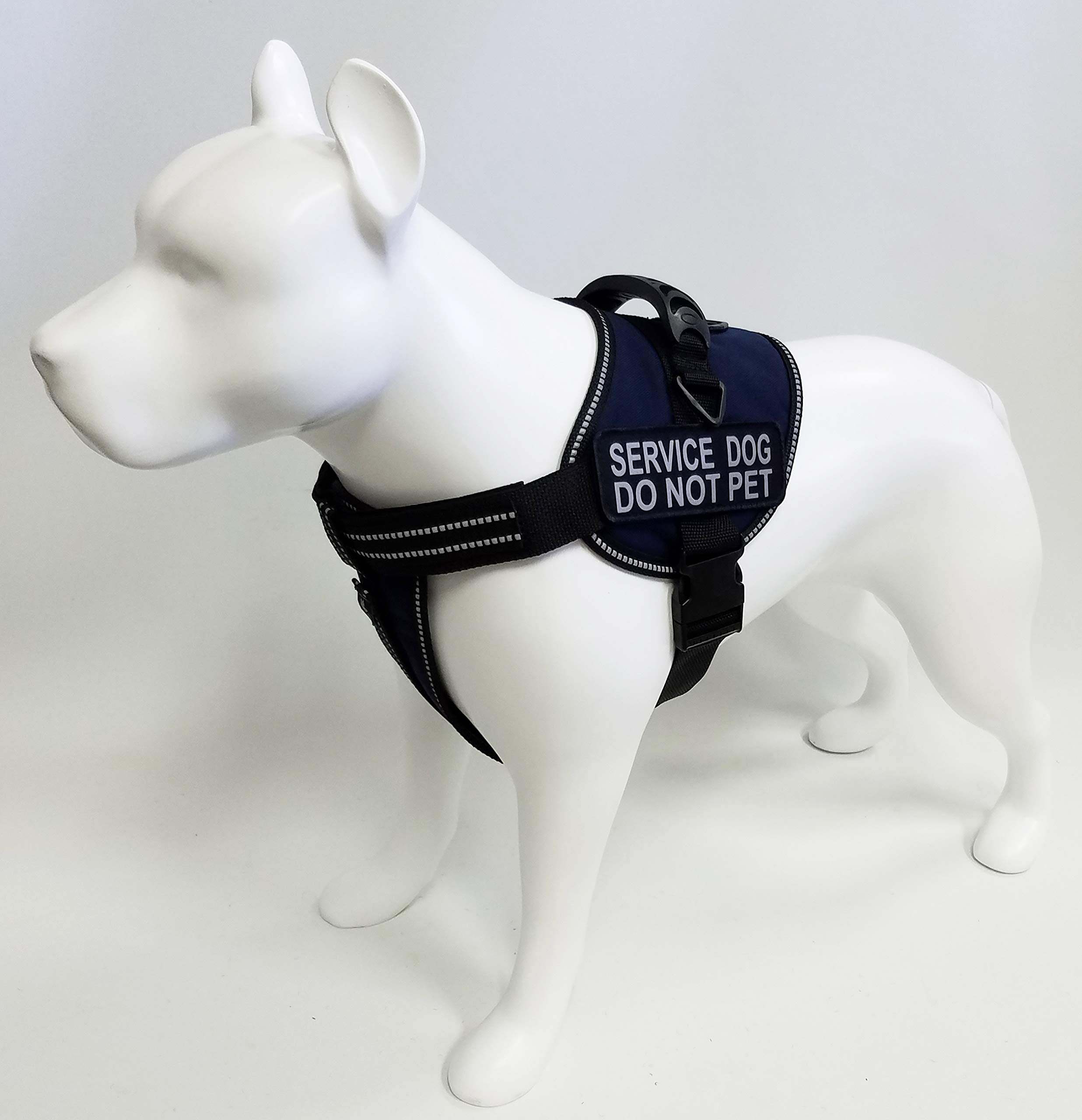 Activedogs Padded Air-Tech Service Dog Harness Vest - 13 Color Variety (Xl - Girth 29''-40'', Navy Blue)