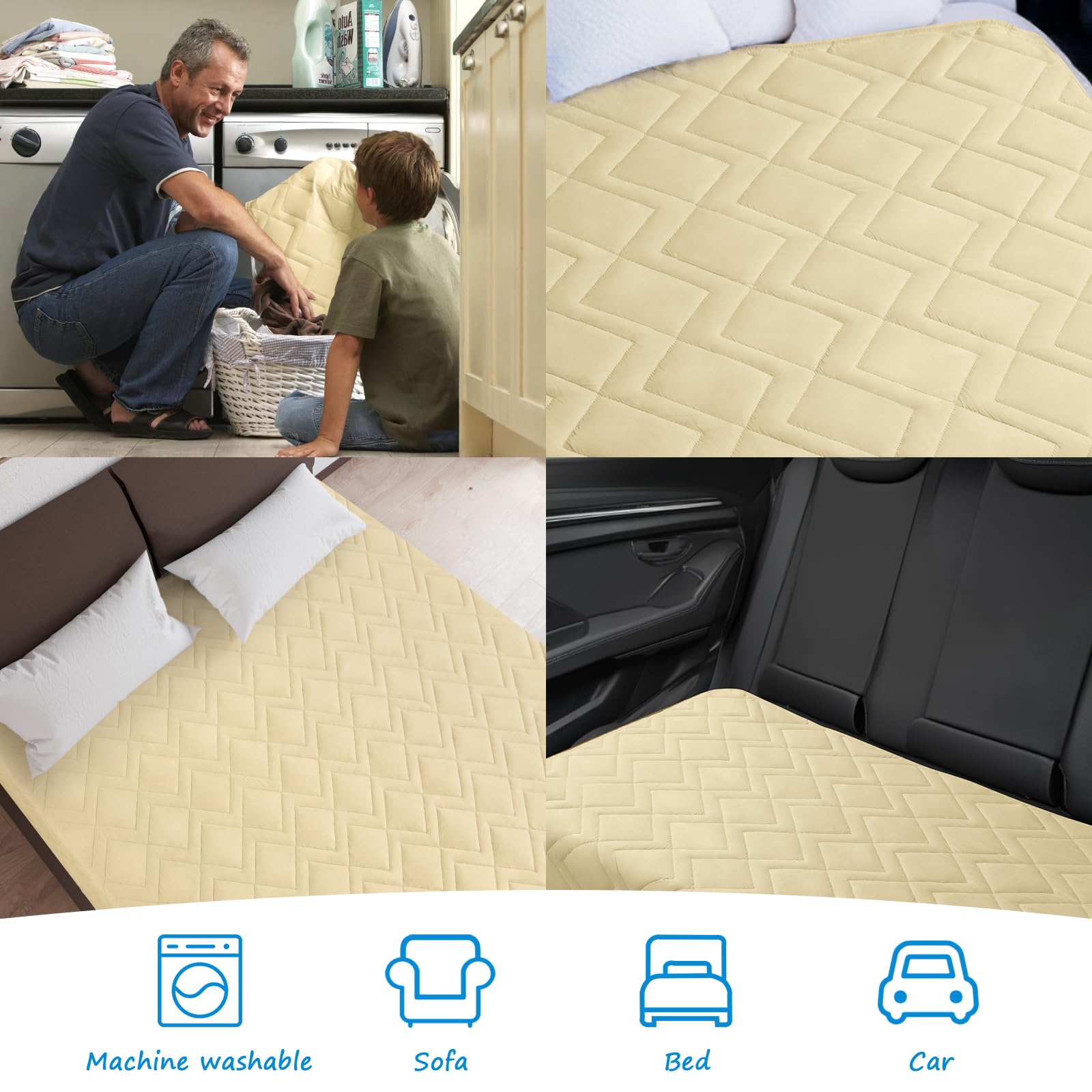 Washable Dog Bed Cover Pet Blanket, Dog Cover For Bed Sofa Furniture, Waterproof Sheet Dog Blanket (68 X 82 Inch)