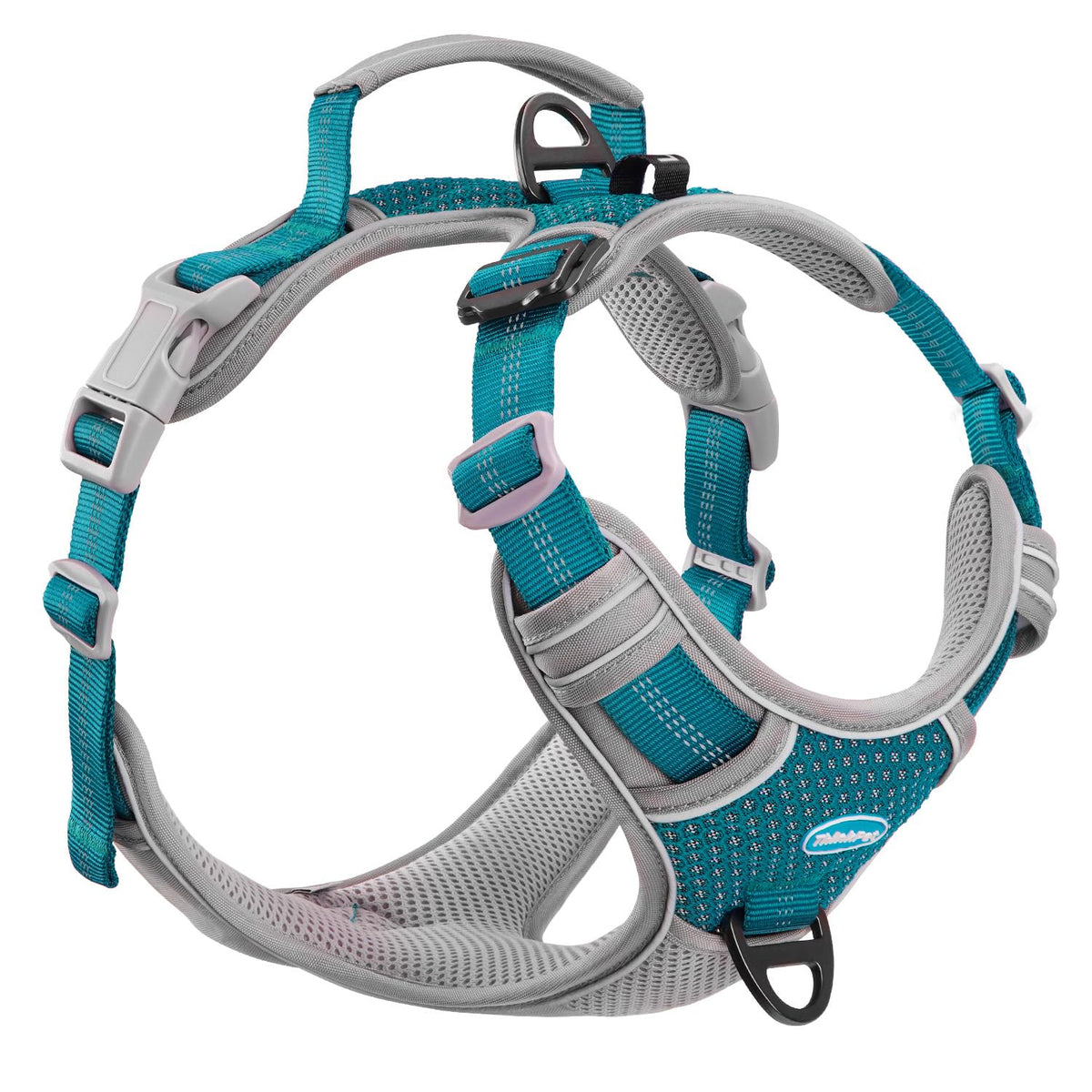 Thinkpet No Pull Harness For Small Medium Large Dogs, Reflective Padded Vest With Handle, Adjustable Star Style