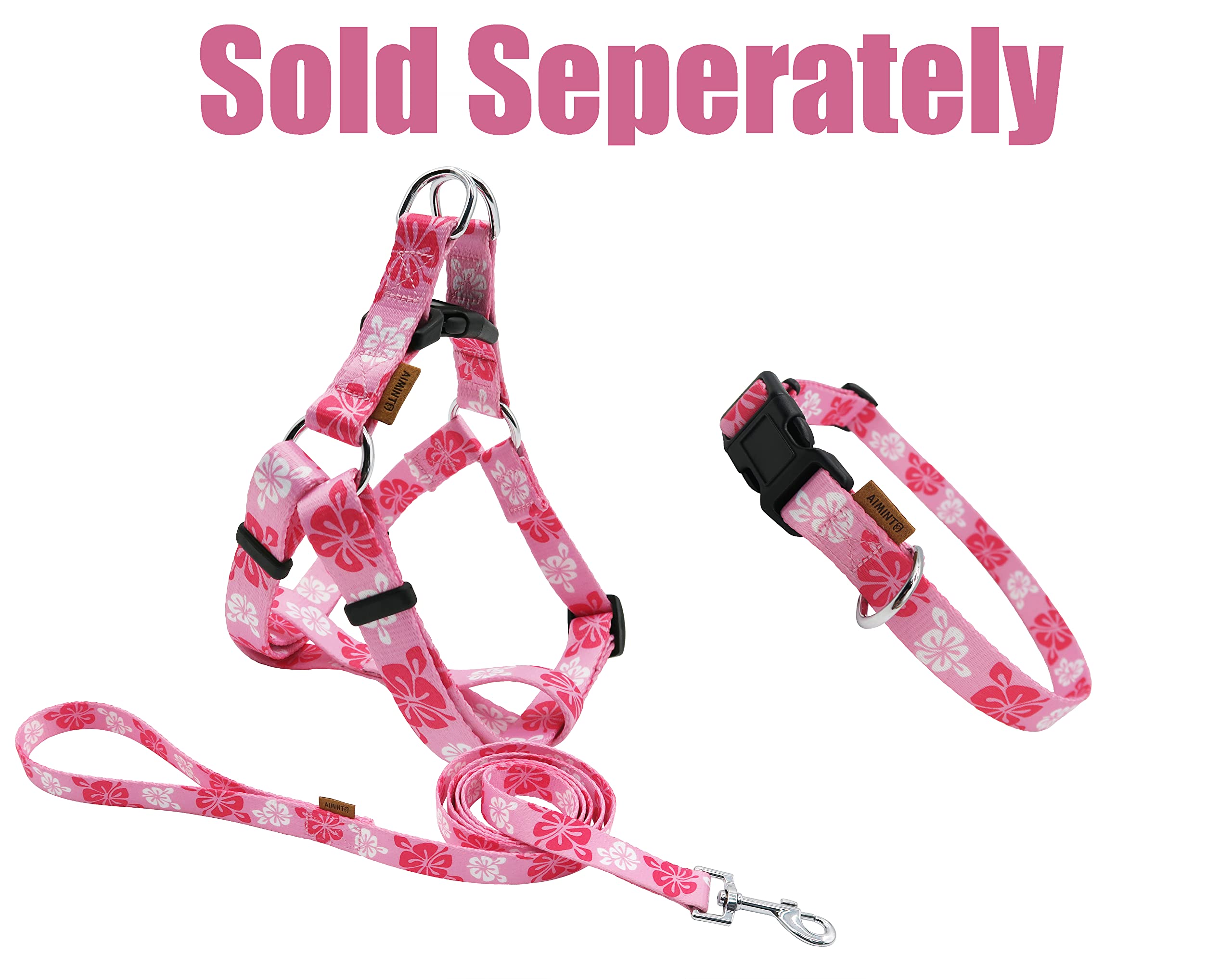 Aiminto Dog Collar, Cute Floral Pattern, Soft And Adjustable Collar With Quick Release Buckle (Xs (Neck 9-13'', Width 3/8''), Ha