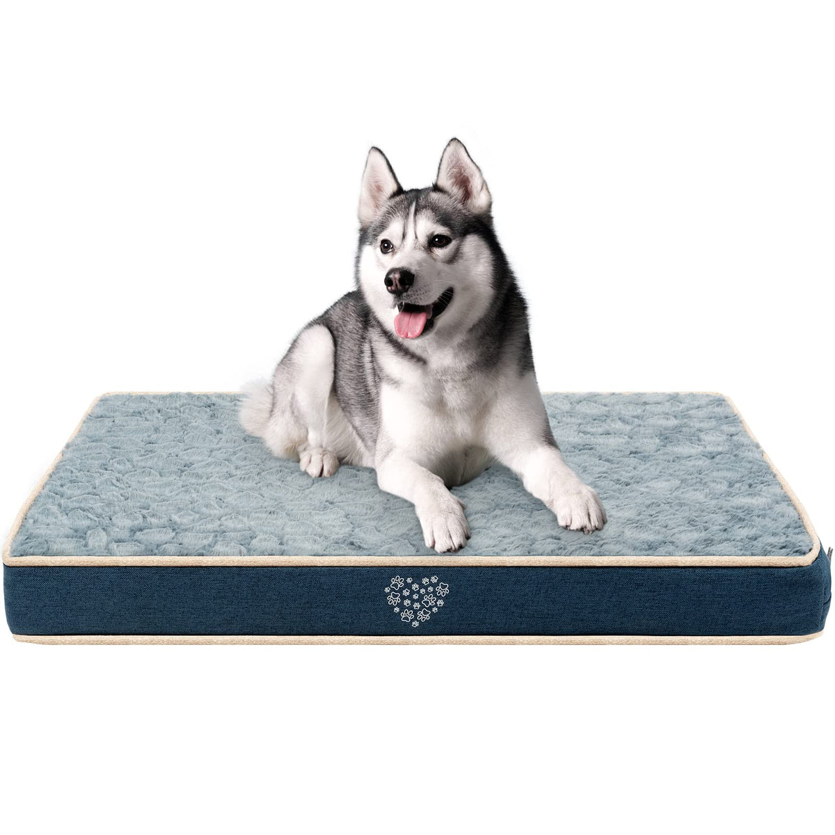 Vankean Waterproof Dog Crate Pad Bed Mat Reversible (Cool & Warm), Removable Washable Cover & Waterproof Inner Lining, Pet Crate