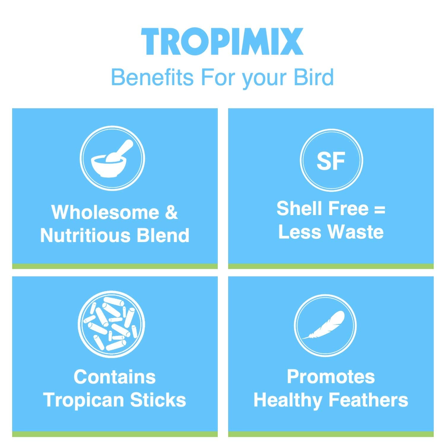 Hari Tropimix Bird Food, Hagen Large Parrot Food with Seeds, Fruit, Nuts, Vegetables, Grains, and Legumes, Enrichment Food, 4 lb
