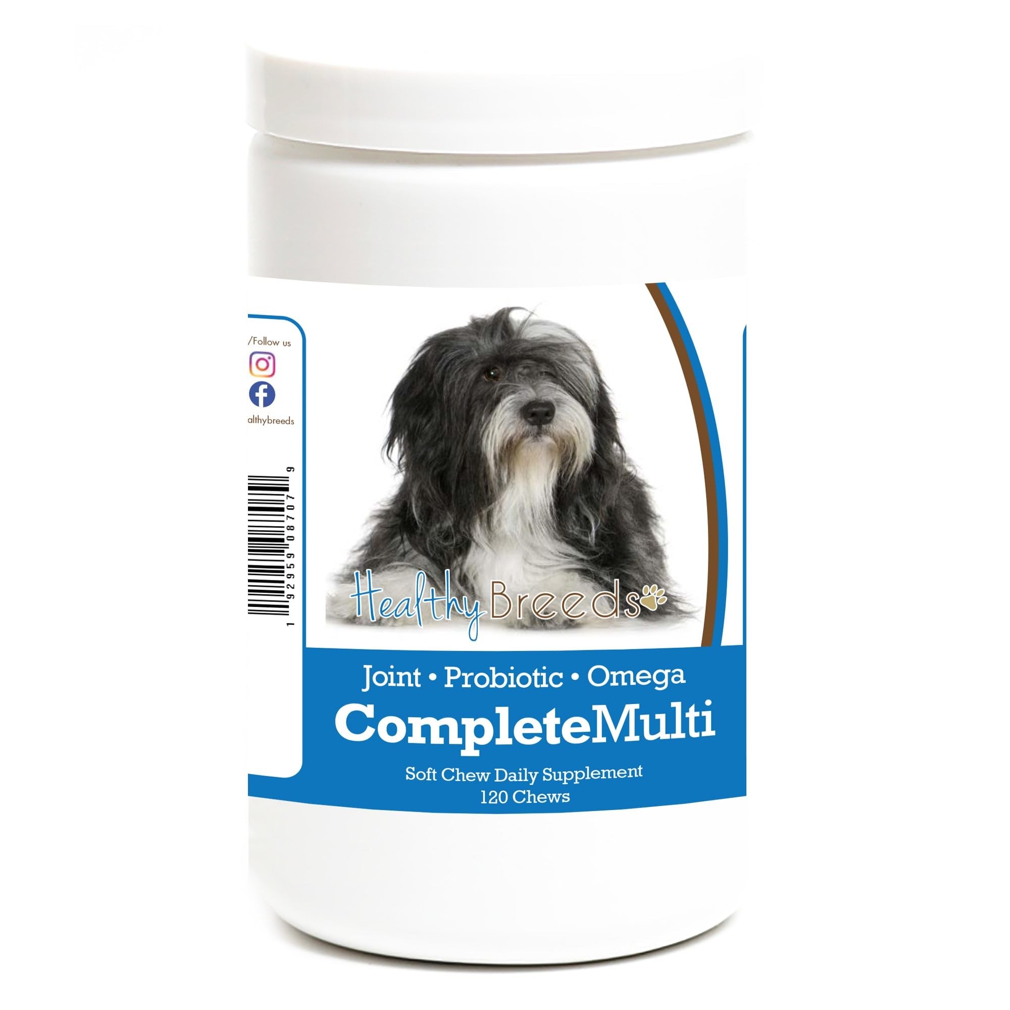 Healthy Breeds Lhasa Apso All in One Multivitamin Soft Chew 120 Count