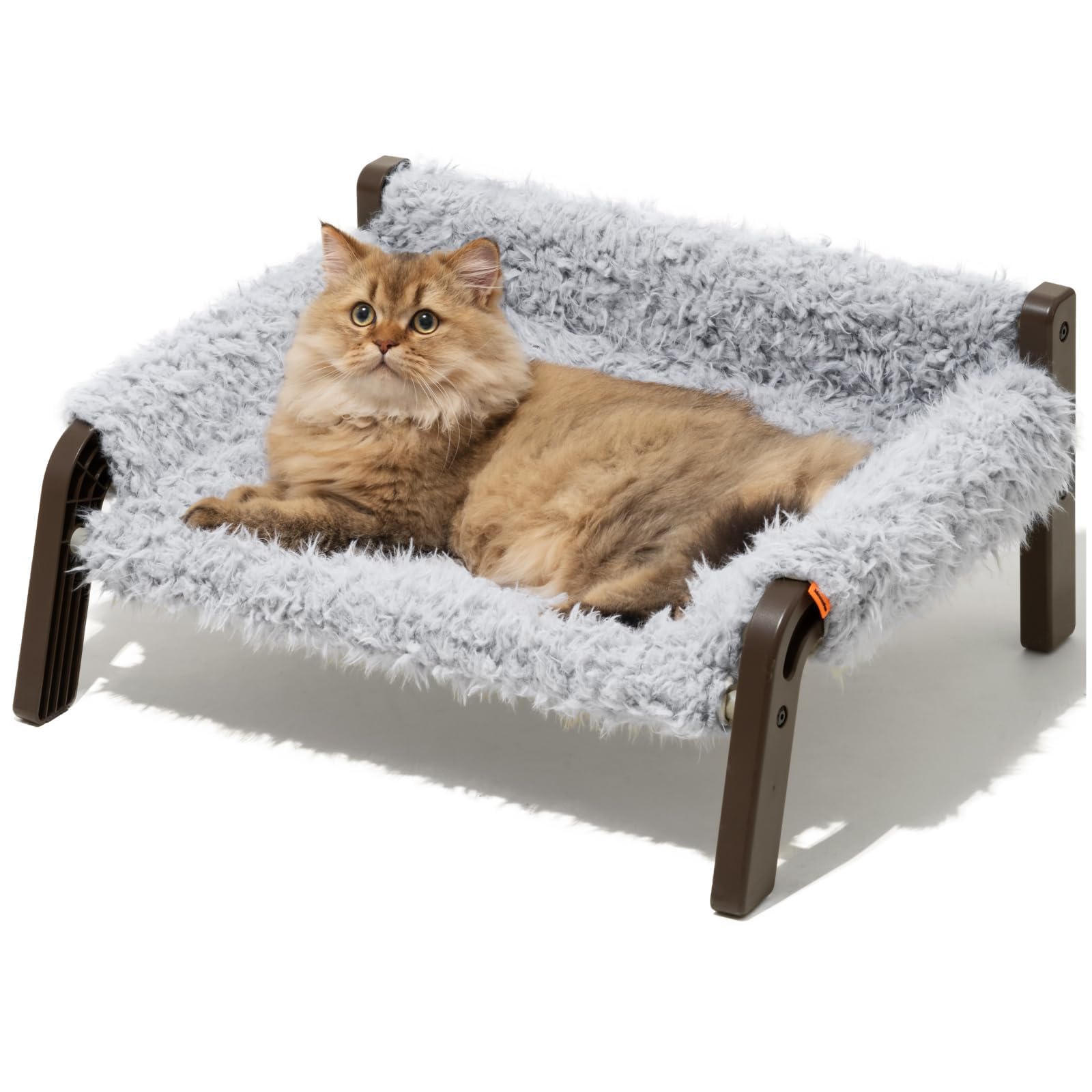 Mewoofun Elevated Cat Bed For Cats & Small Dogs, Raised Dog Bed With Washable Cover, Cat Couch With Non-Slip Bottom, Pet Bed For
