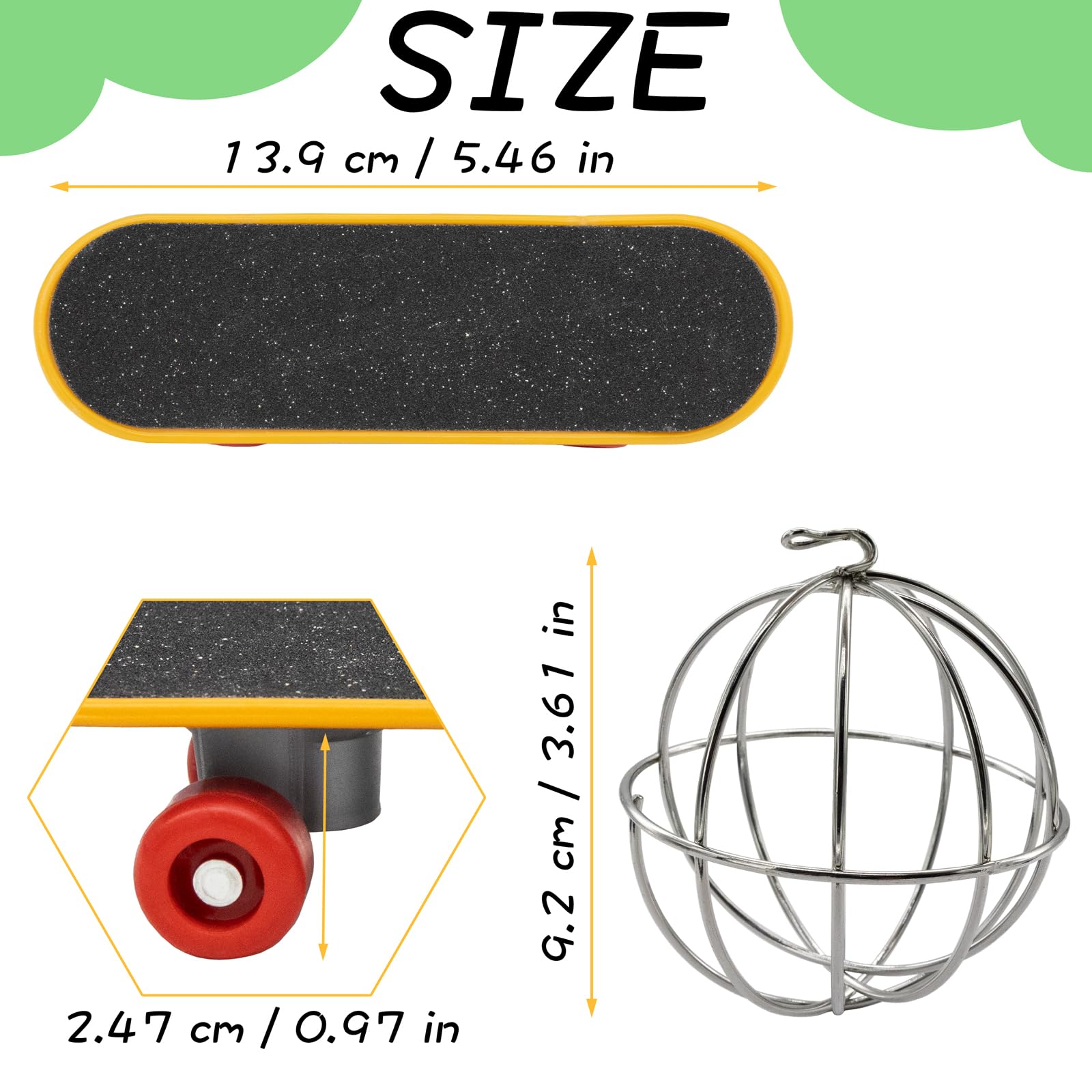 Niuohoy Tortoise Treat Ball And Mini Turtle Skateboard Set, Training Skateboard Toy & Tortoise Treat Ball Hanging Feeding Turtle