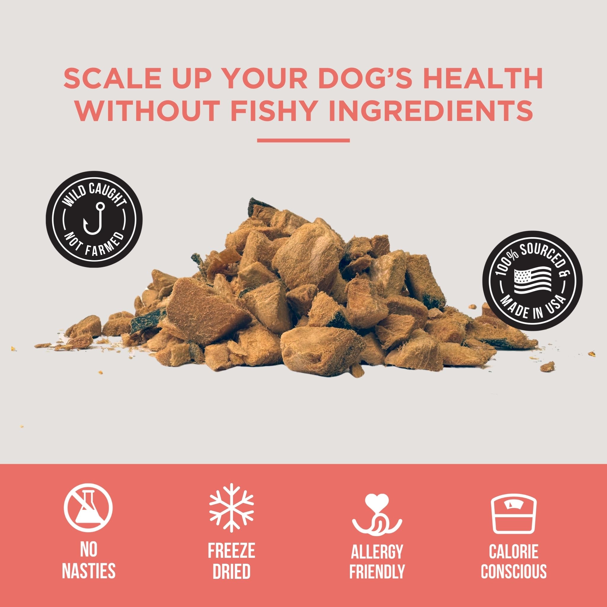Natural Rapport Salmon Dog Treats - The Only Freeze Dried Salmon Dogs Need - All Natural Dog Treats for Small and Large Dogs (3
