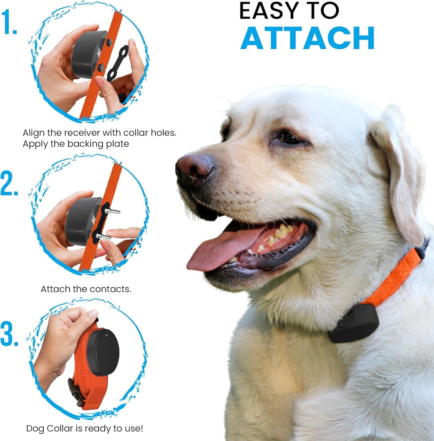 1 Nylon E Collar Replacement Strap - In Ground Fence Collar, Compatible with Pet Safe & Invisible Fence & Fits Most PetSafe Coll