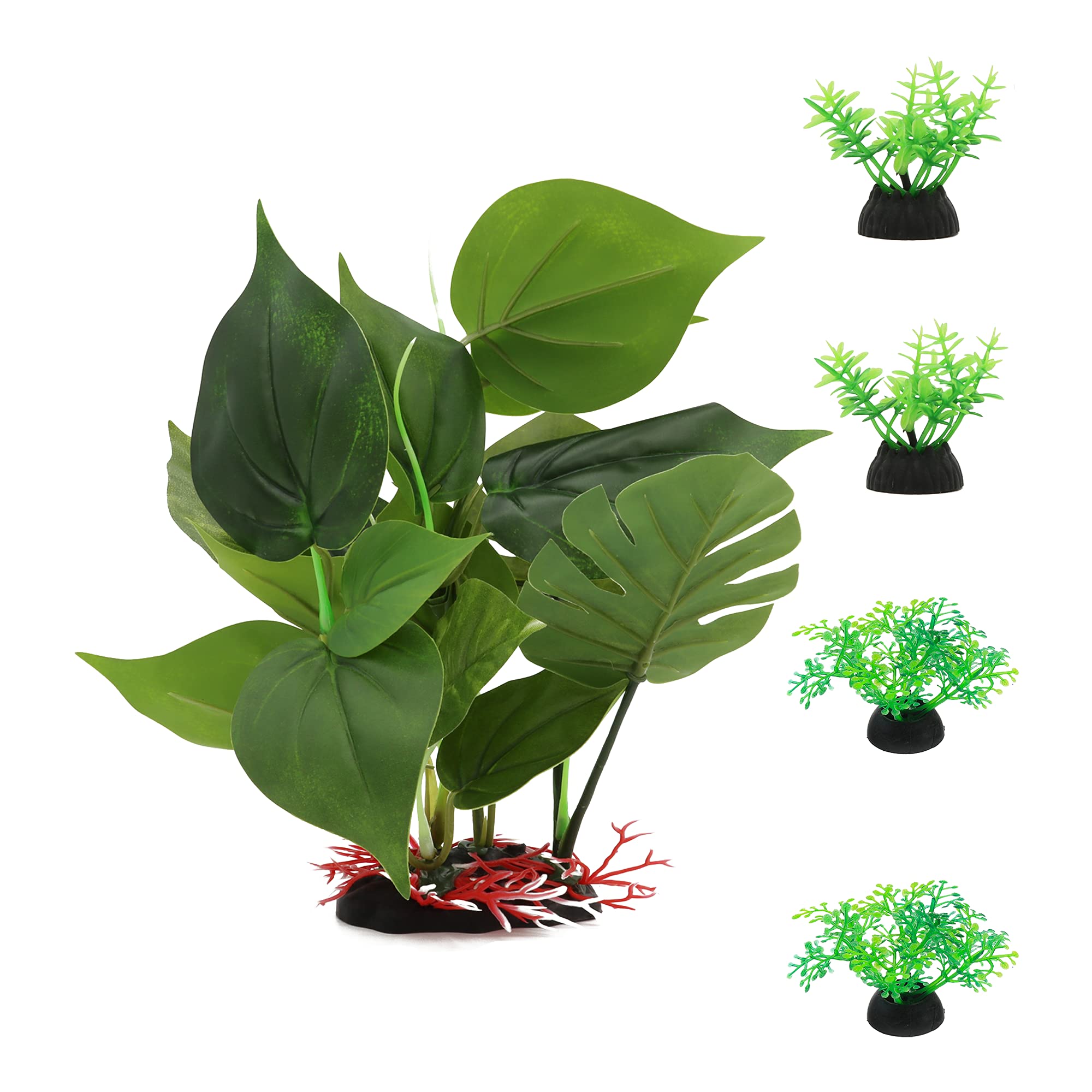 Alegi Aquarium 10 Inch Silk Plants For Betta Fish Tank, Underwater Aquatic Water Grass Decor