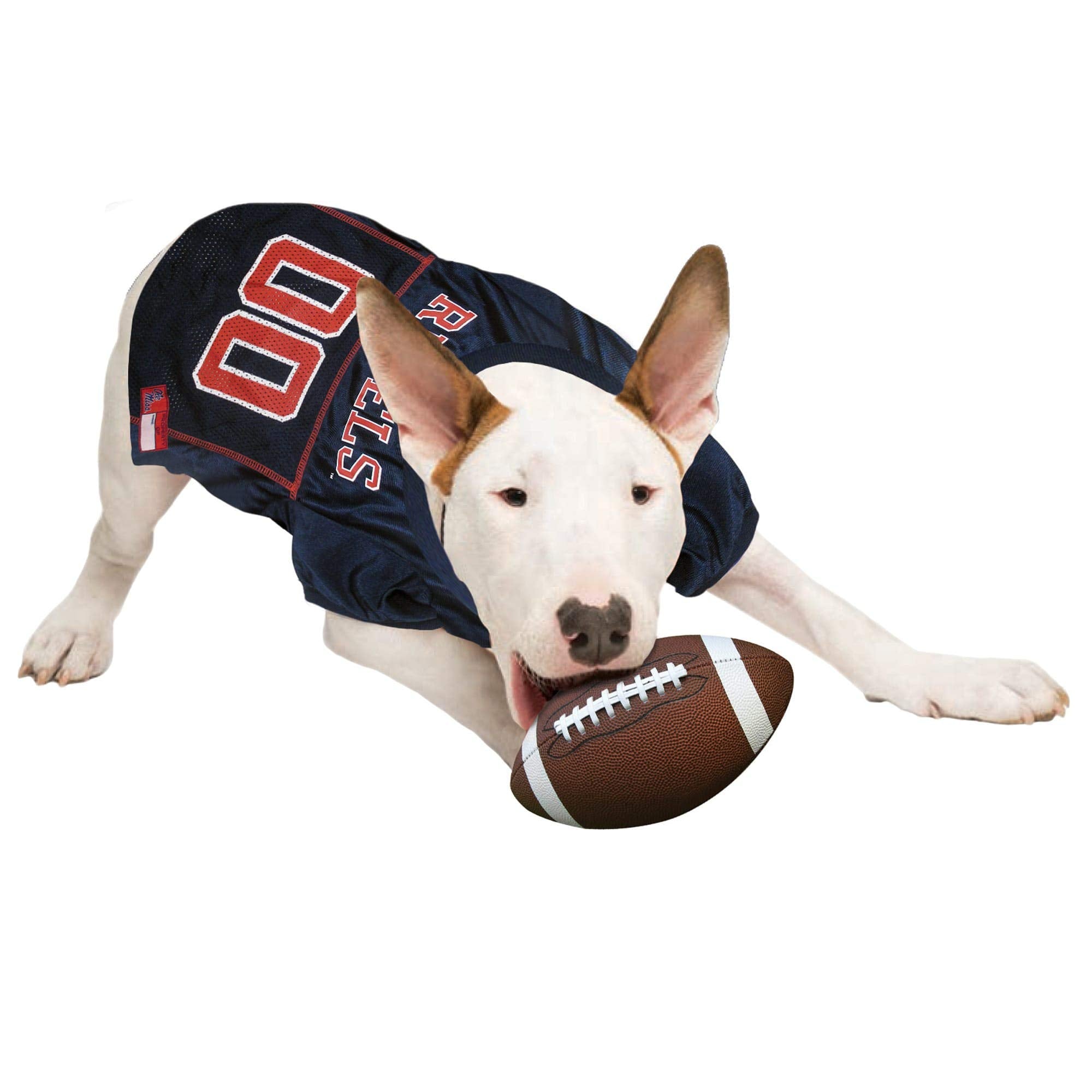 Pets First NCAA College Mississippi Ole Miss Rebels Mesh Jersey for Dogs & Cats, XX-Large. Licensed Dog Jersey with Your Favorit
