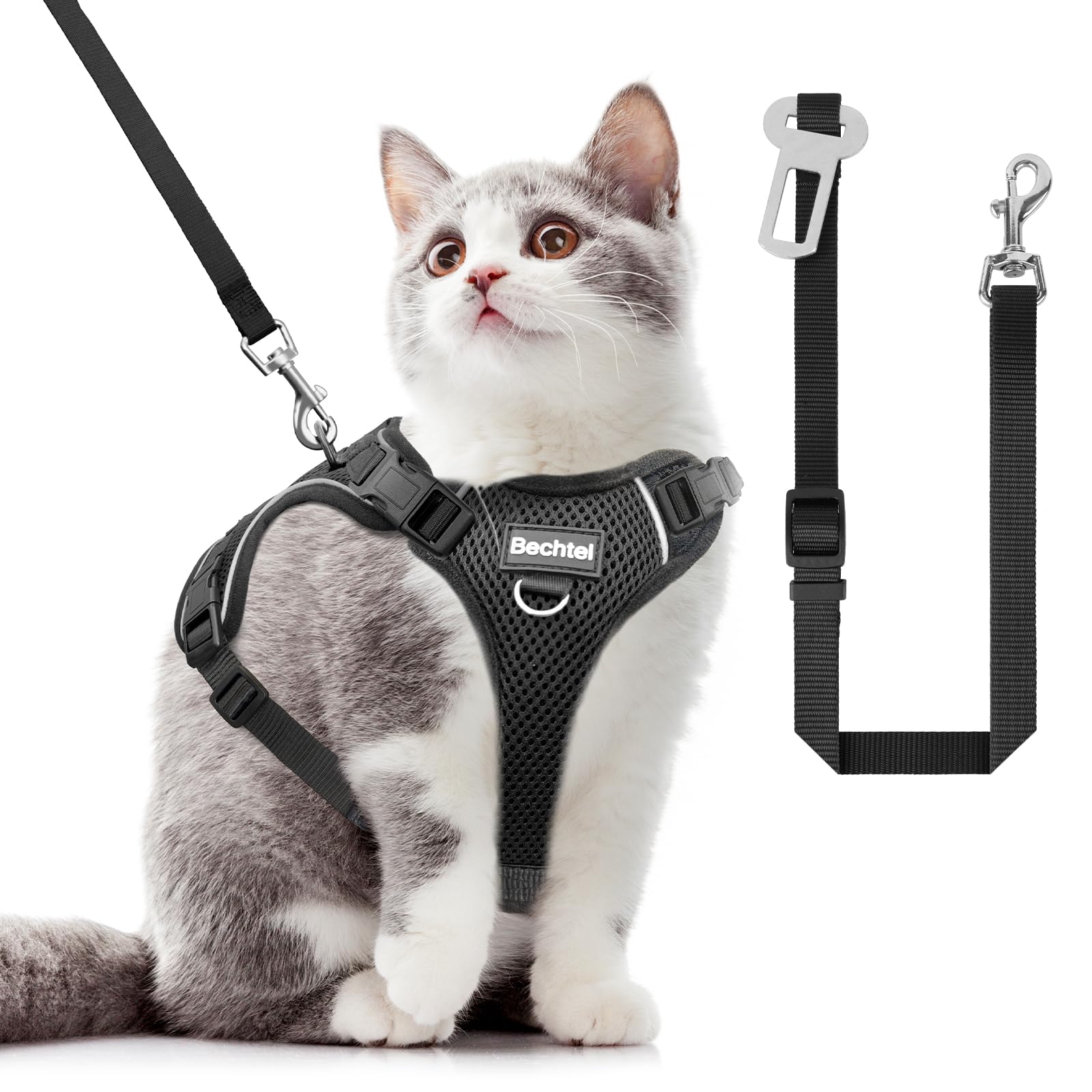 Cat Harness, Cat Harness And Leash For Walking, Adjusted In Four Directions And Breathable Cat Harness For Anti Escape That Can 