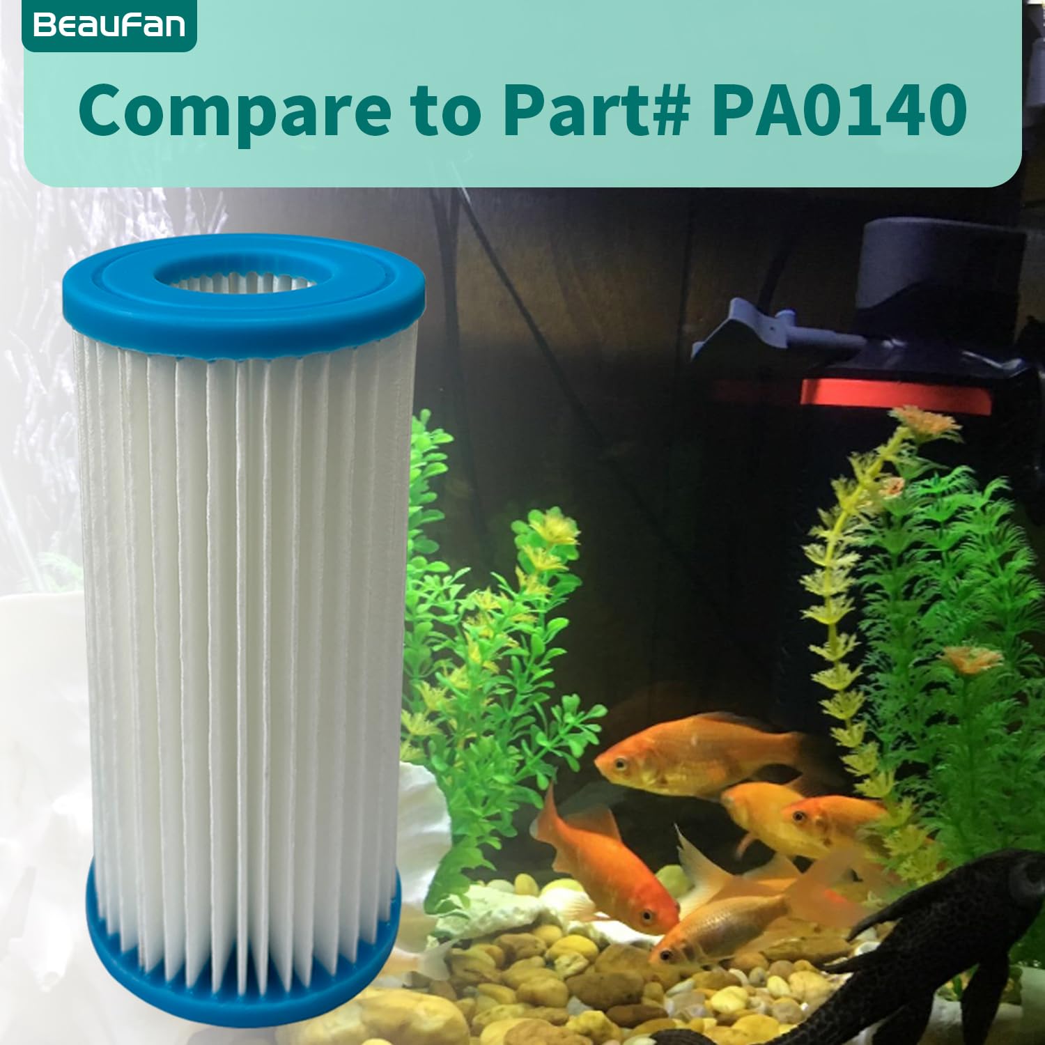 2 Pack Micron Cartridge Compatible With Magnum Canister Filters & Polishing Internal Canister Filter Ml90770, Compare To Part# P