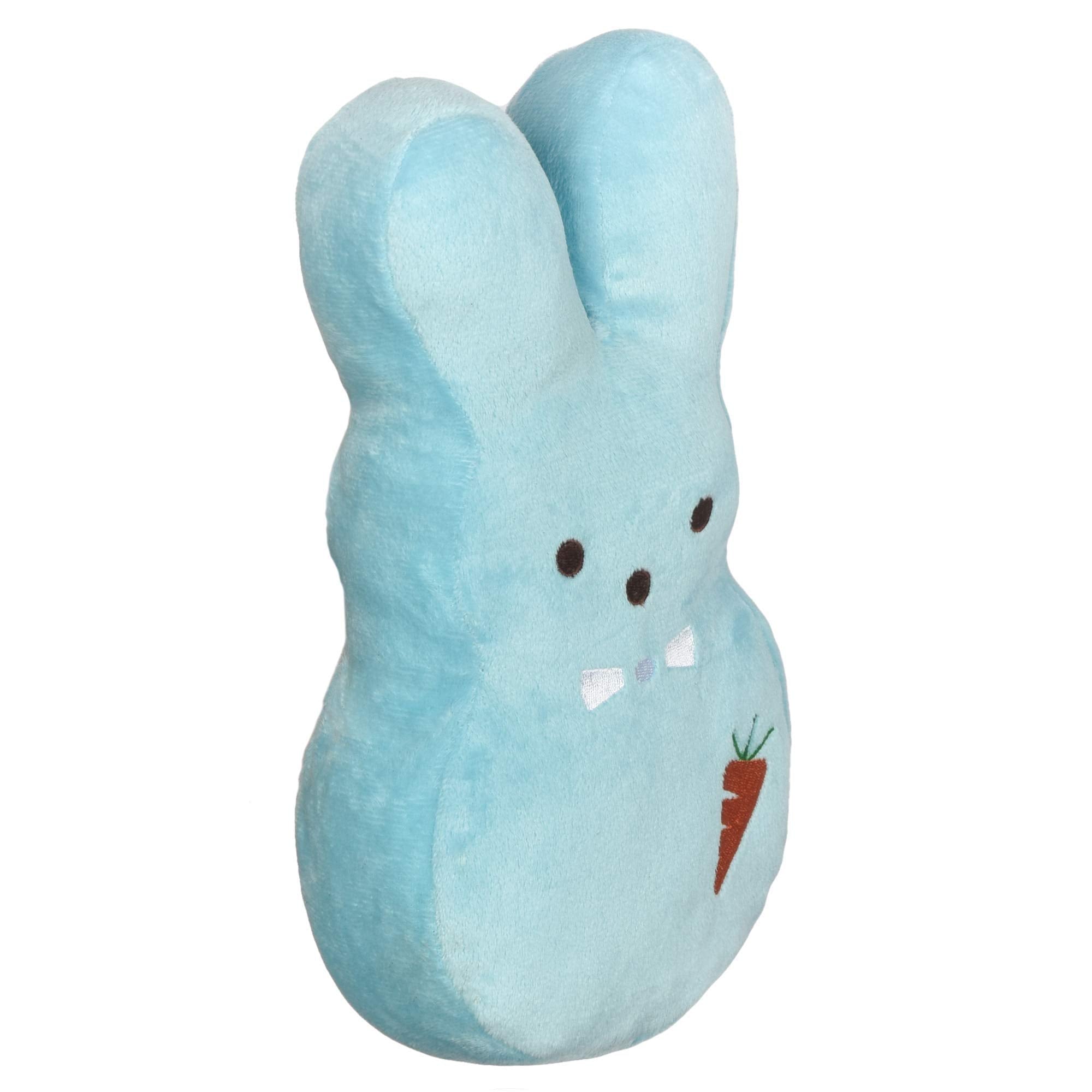 Peeps For Pets Bunny 12 Inch Blue Dress-Up Bunny Plush Dog Toy | Carrot Dog Chew Toy For All Dogs | Large Dog Toy Made From Soft