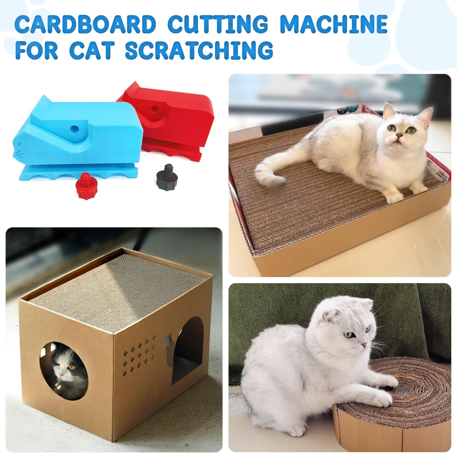 Lzslamp Cardboard Cutter For Cat Scratchers, Handheld Cardboard Cutter Tool Handmade Diy Cardboard Strip Cutter For Cat Lovers -