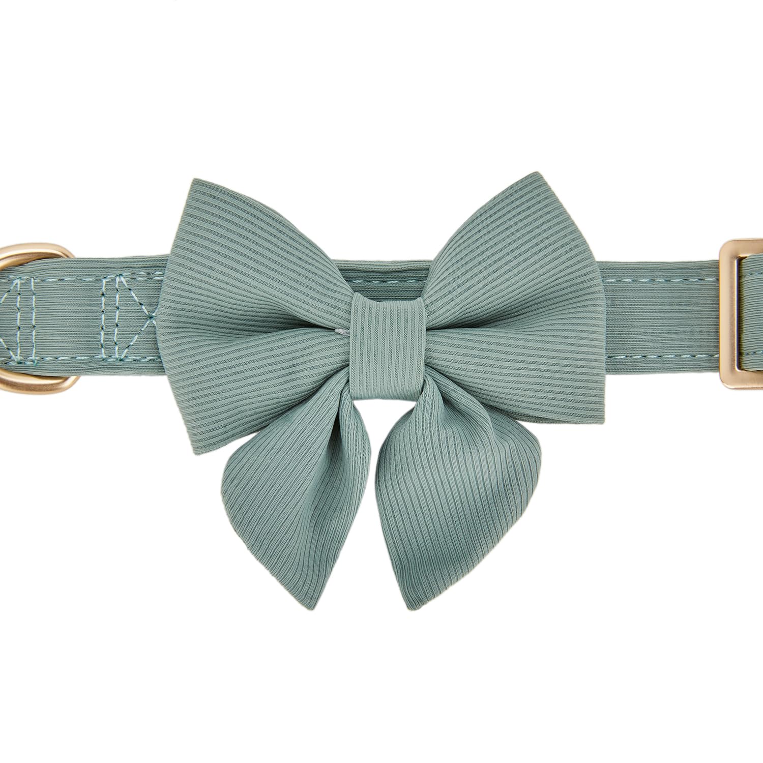 Ewinoom Bowtie Dog Collar Adjustable Soft Collars With Detachable Bow Tie And Metal Buckle For Small Medium Large Dogs,Dark Gree