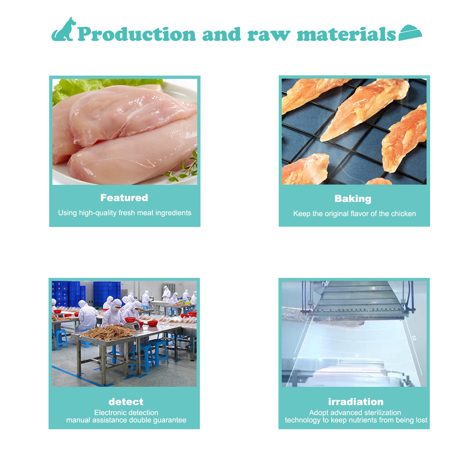 Pawant Chicken Jerky for Dogs Treats Training Snacks Dog Chew Treats Rawhide Free for Small and Large Dog 2lb/908g