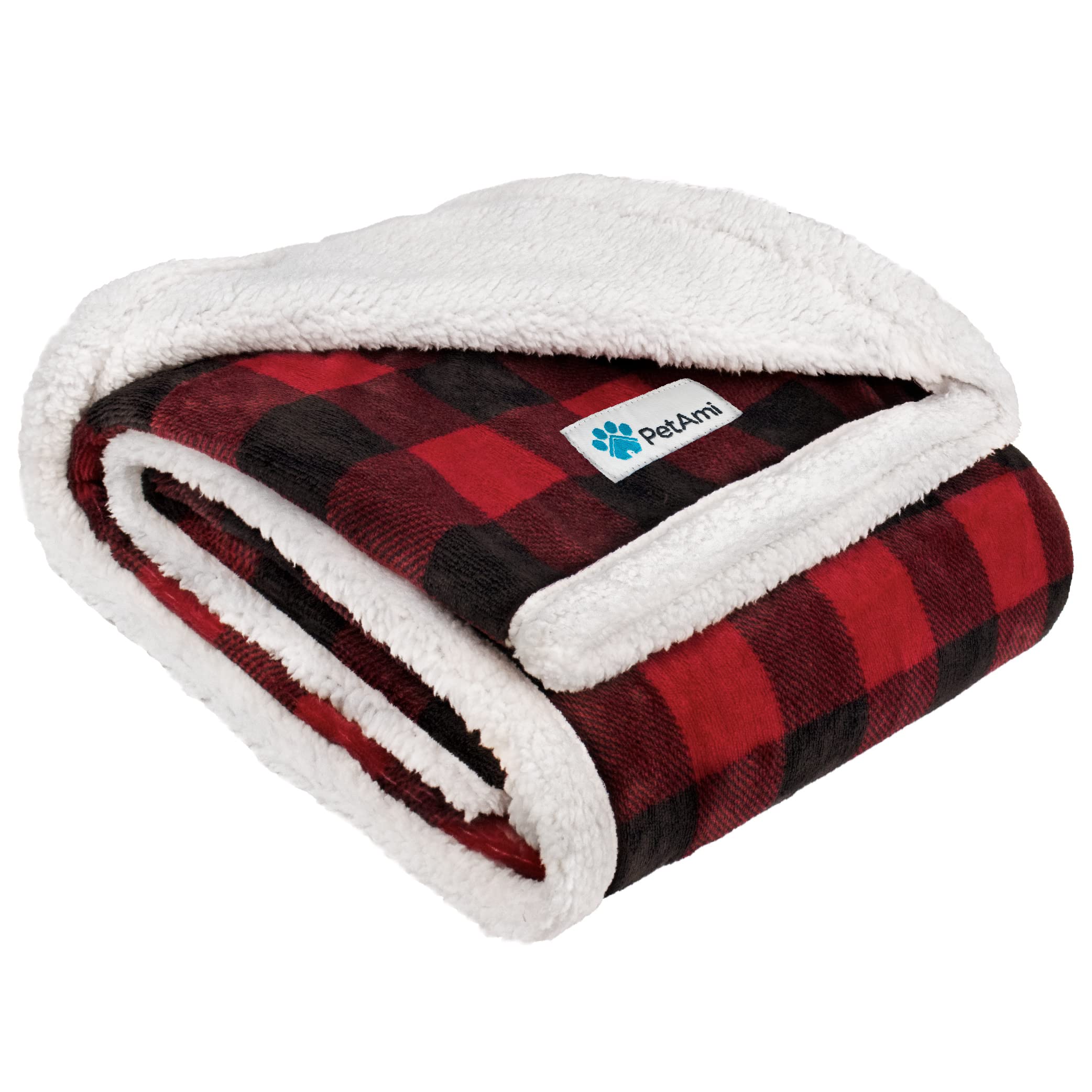 Petami Waterproofdog Blanket For Bed, Xl Dog Pet Blanket Couch Cover Protection, Sherpa Fleece Leakproof Bed Blanket For Crate K