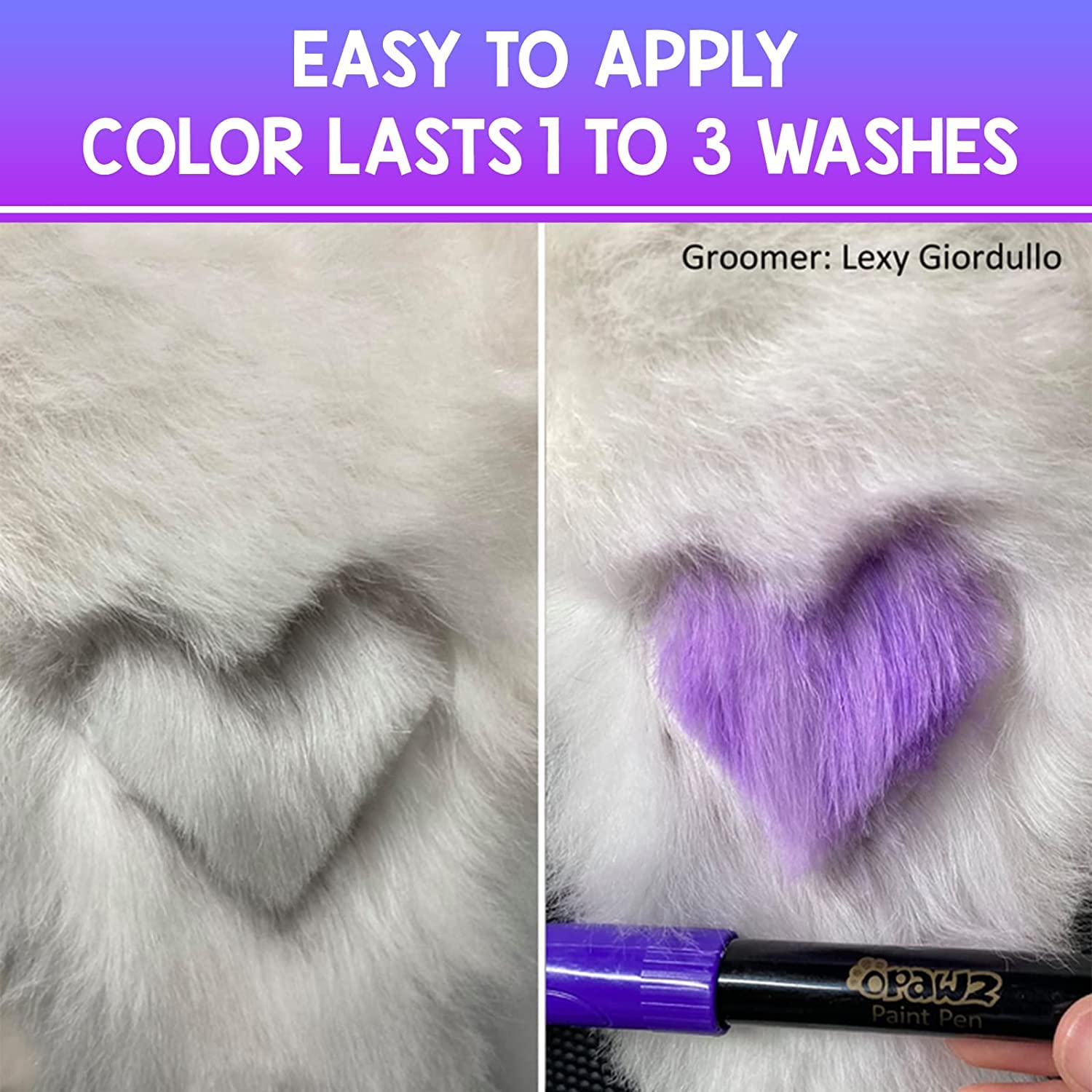 Opawz 12Pcs Pet Paint Pen, Temporary Dog Hair Dye, Non-Toxic Dog Safe Color Crayons, Washable Pet Hair Dye, Marking Paint For Do