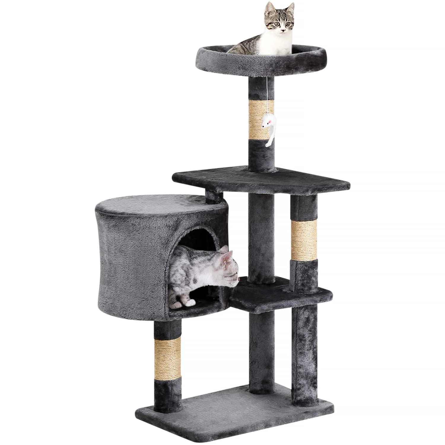 Bestpet Cat Tree 36 Inch Tall Scratching Toy Activity Centre Cat Tower Cat Condo Multi-Level Furniture Scratching Posts For Indo