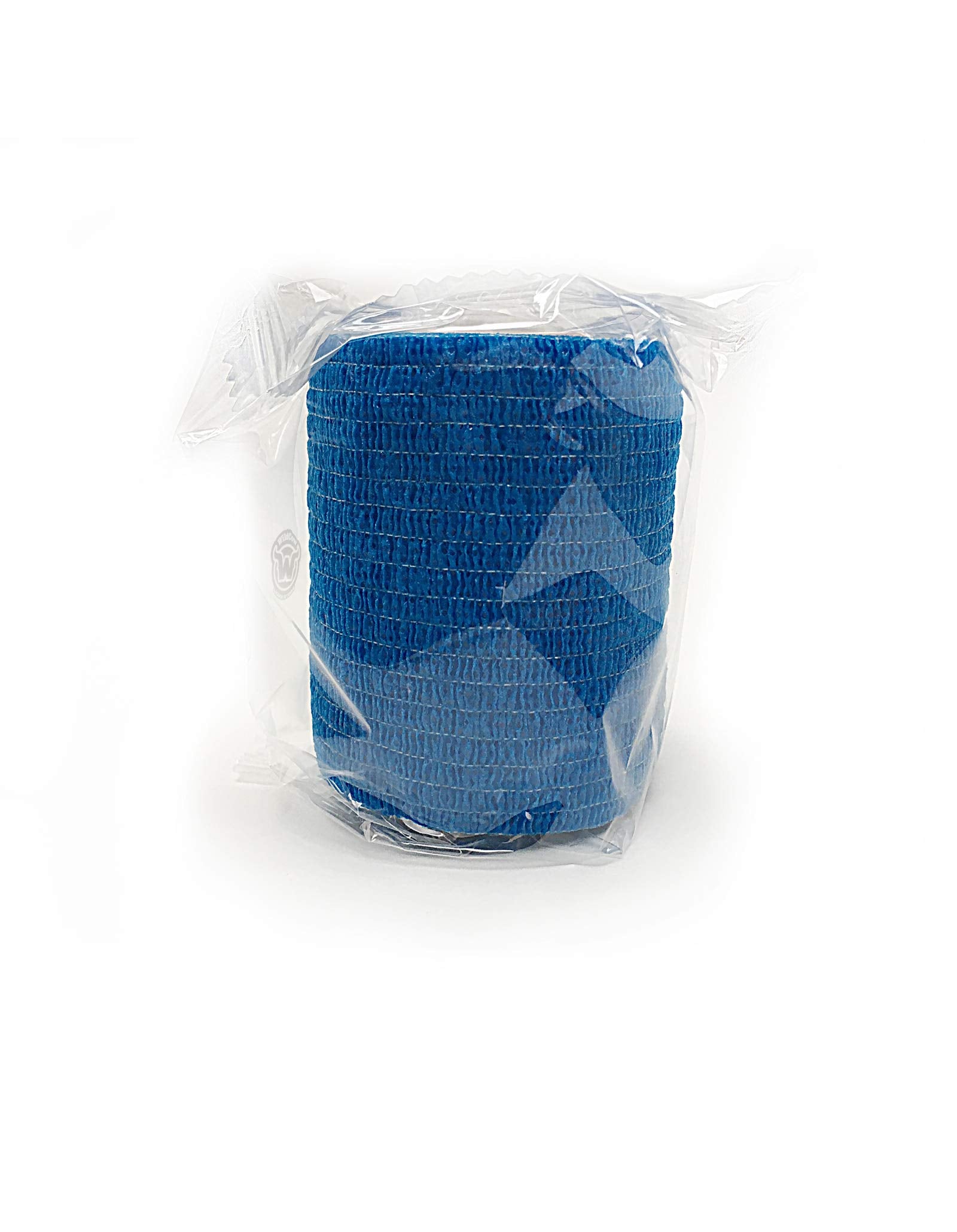 WildCow 2 Blue Vet Wrap Tape Bulk, 12 Pack Cohesive Bandage Wraps, Self Adherent Grip Rolls - Solid Colors