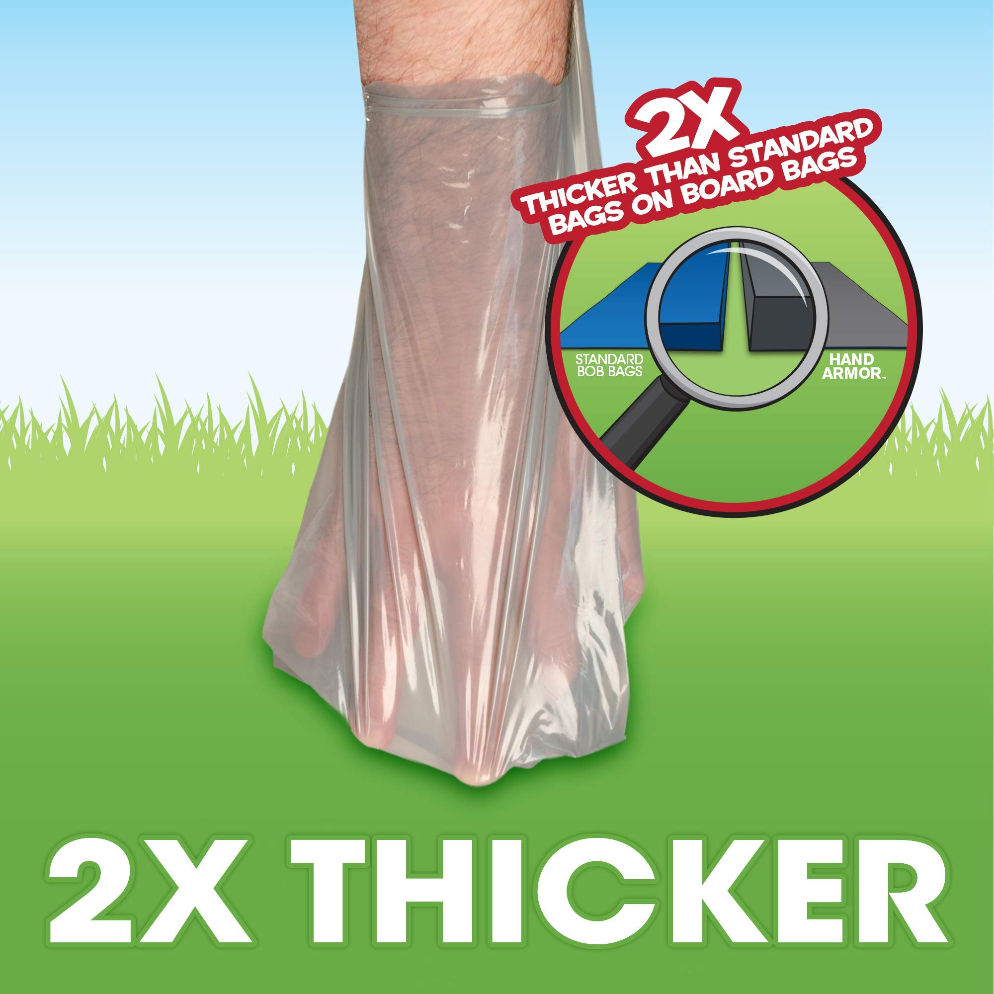 Bags on Board Dog Poop Bags, Extra Thick Waste Pickup Bags with Easy Tie Handles, 200 Count Drawer Pack