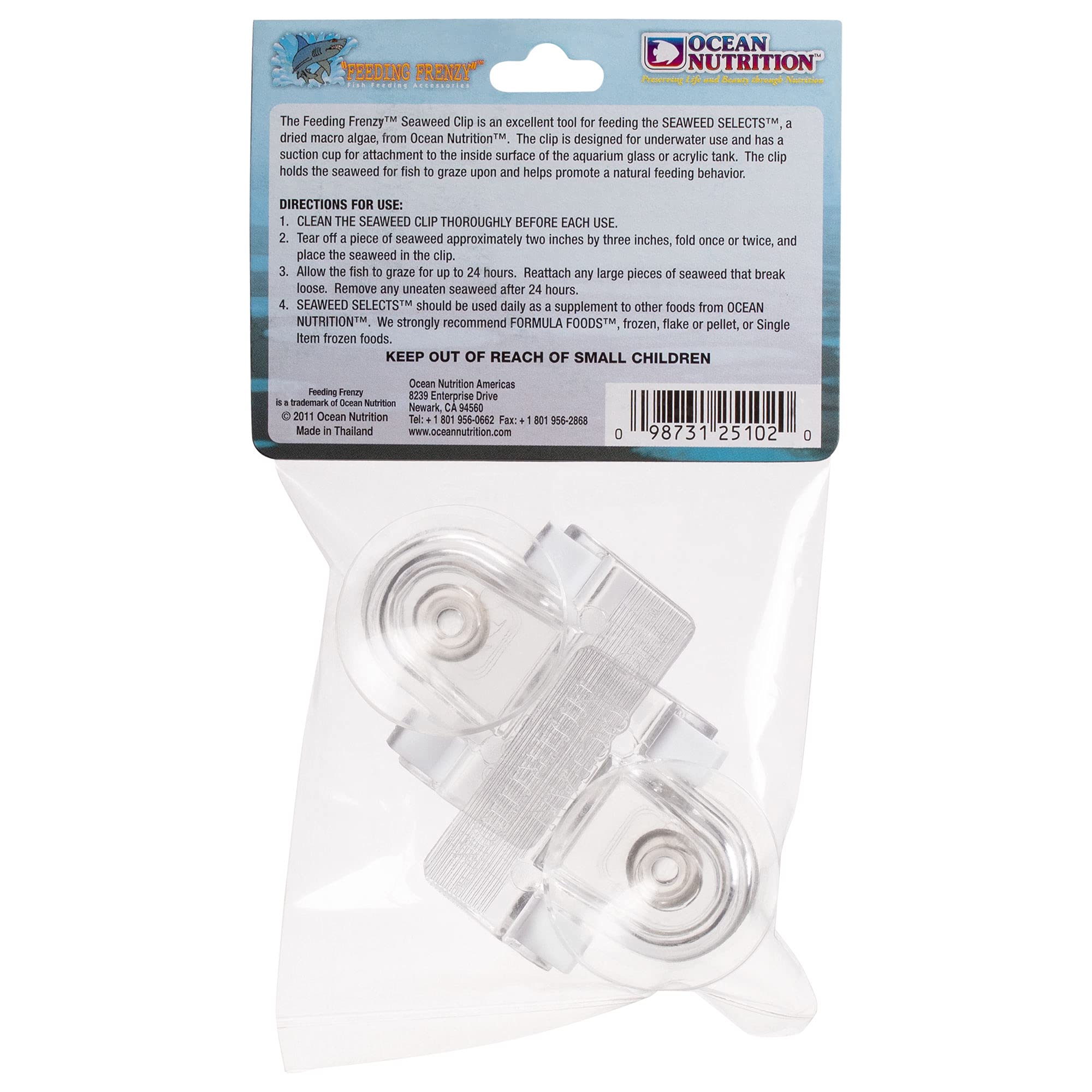 Ocean Nutrition Feeding Frenzy Seaweed Clips 2-Pack