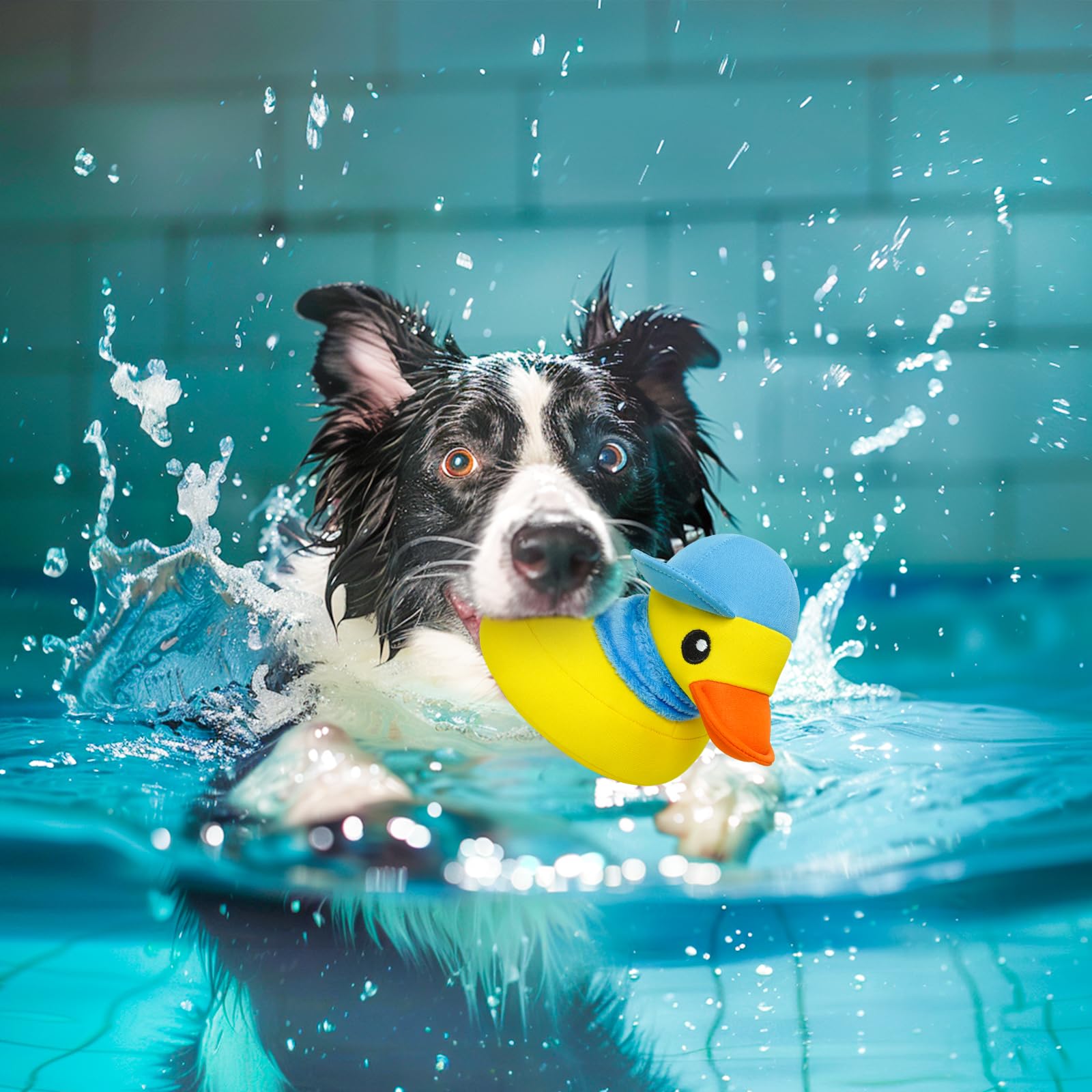 Lepawit Squeaky Dog Toys, Floating Dog Toys For Indoor Or Outward Play, Interactive Dog Gifts For Small And Medium Dogs - Yellow