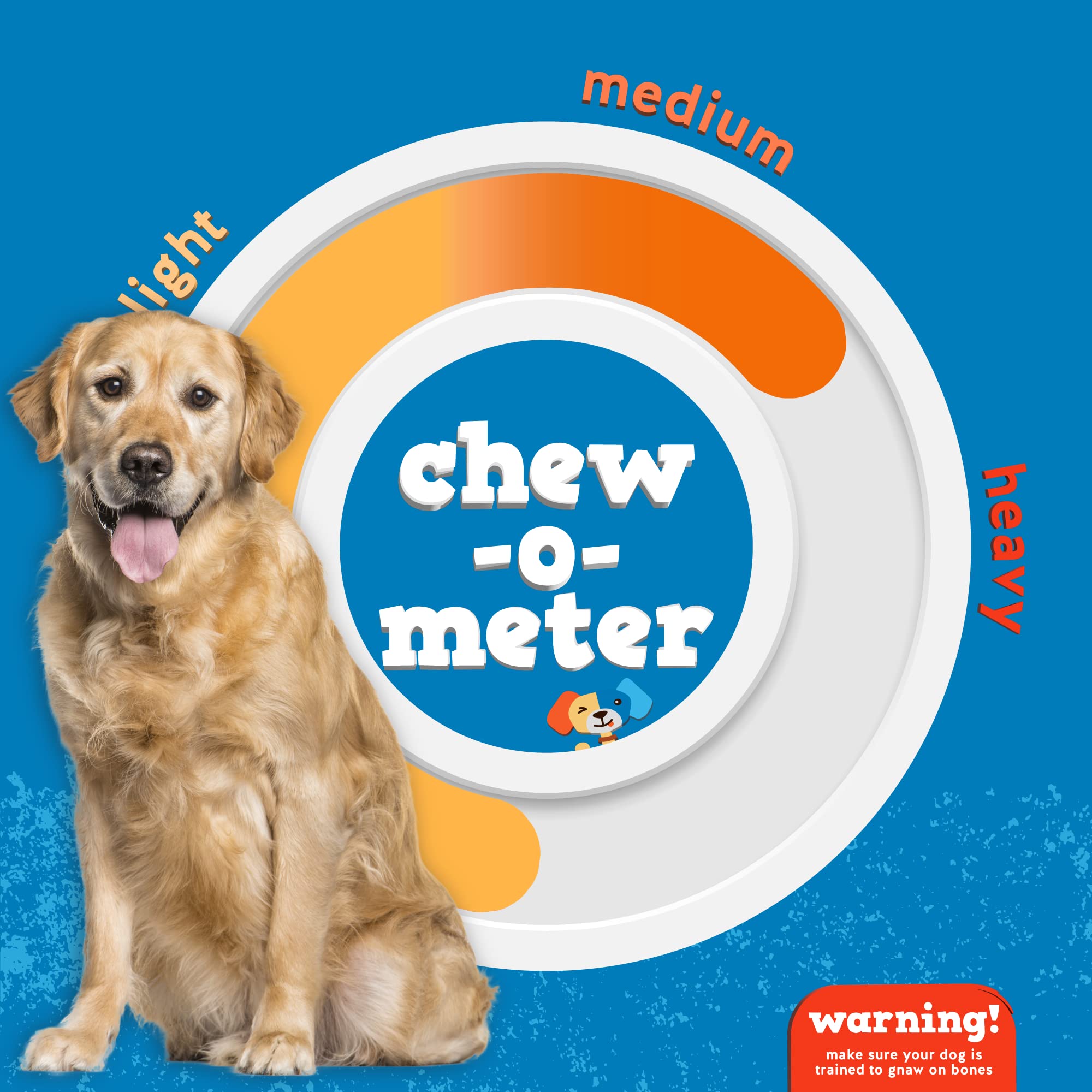 Jack&Pup 8 Pork Femur Bones for Dogs, Big Bones for Large Dogs, Gourmet Ham Beef Bones for Agressive Chewers, 4 Pack