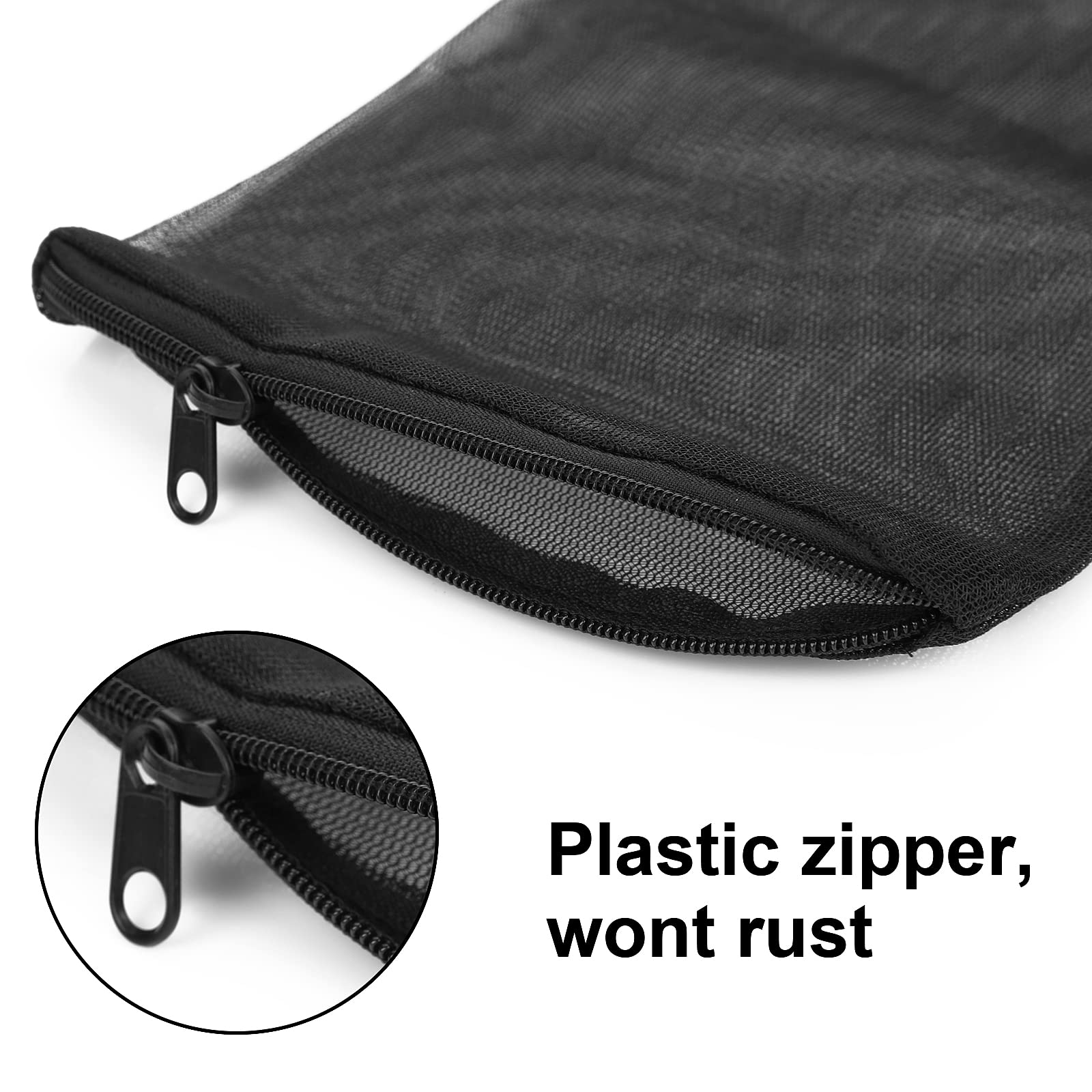 Cobee Aquarium Filter Bags, 10Pcs Aquarium Filter Media Bags With Zipper Fish Tank Media Mesh Filter Bag High Flow Fine Mesh Net