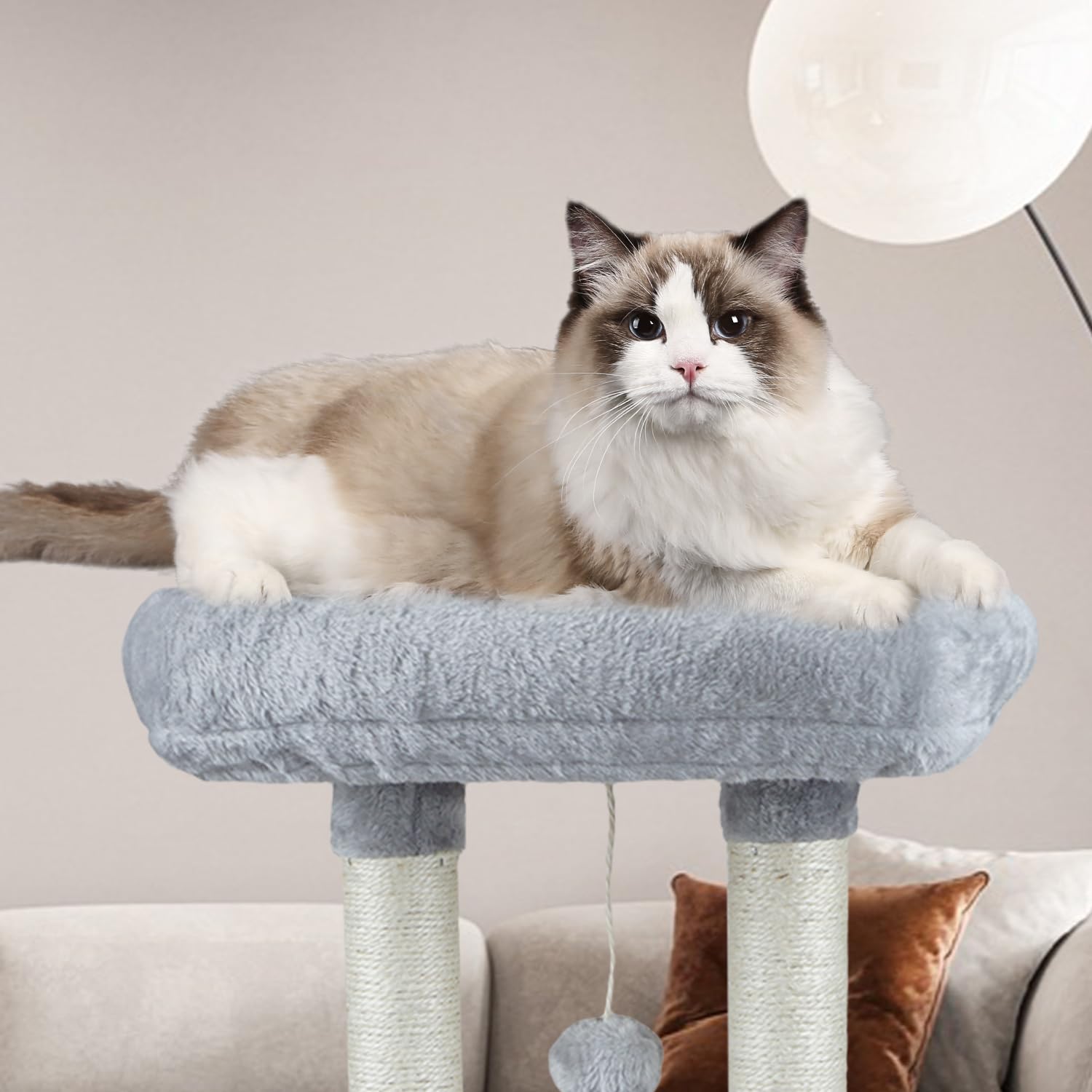 Kiyumi Cat Tree Multi-Level Pet Activity Center Cat Tower Condo With Sisal Scratching Post For Indoor Cats Cat Tree Cat Furnitur