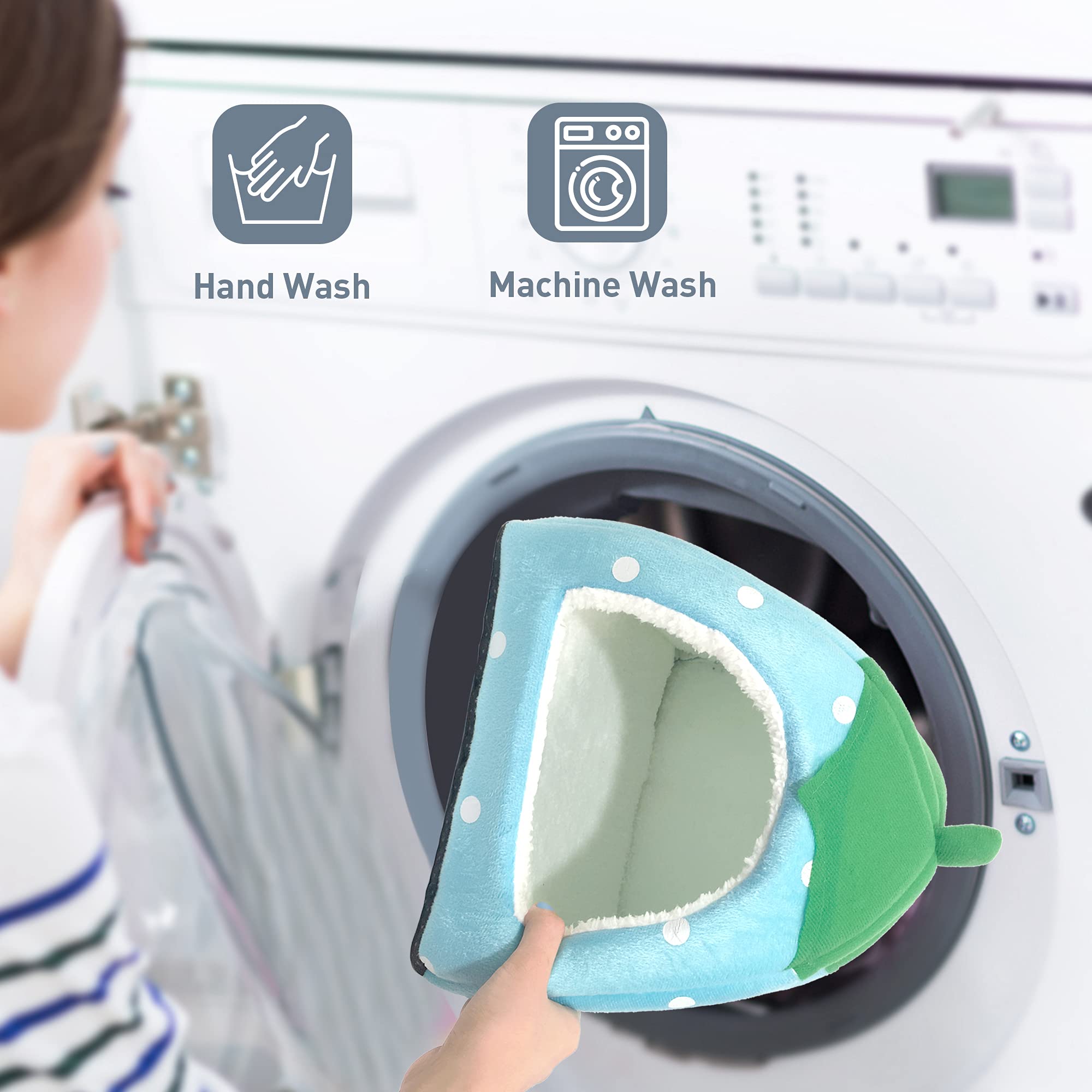 Tierecare Guinea Pig Hideout 2 Pack Guinea Pig Bed House Cage Accessories Cozy Hide-Out For Hedgehog Ferret Chinchilla&Other Sma