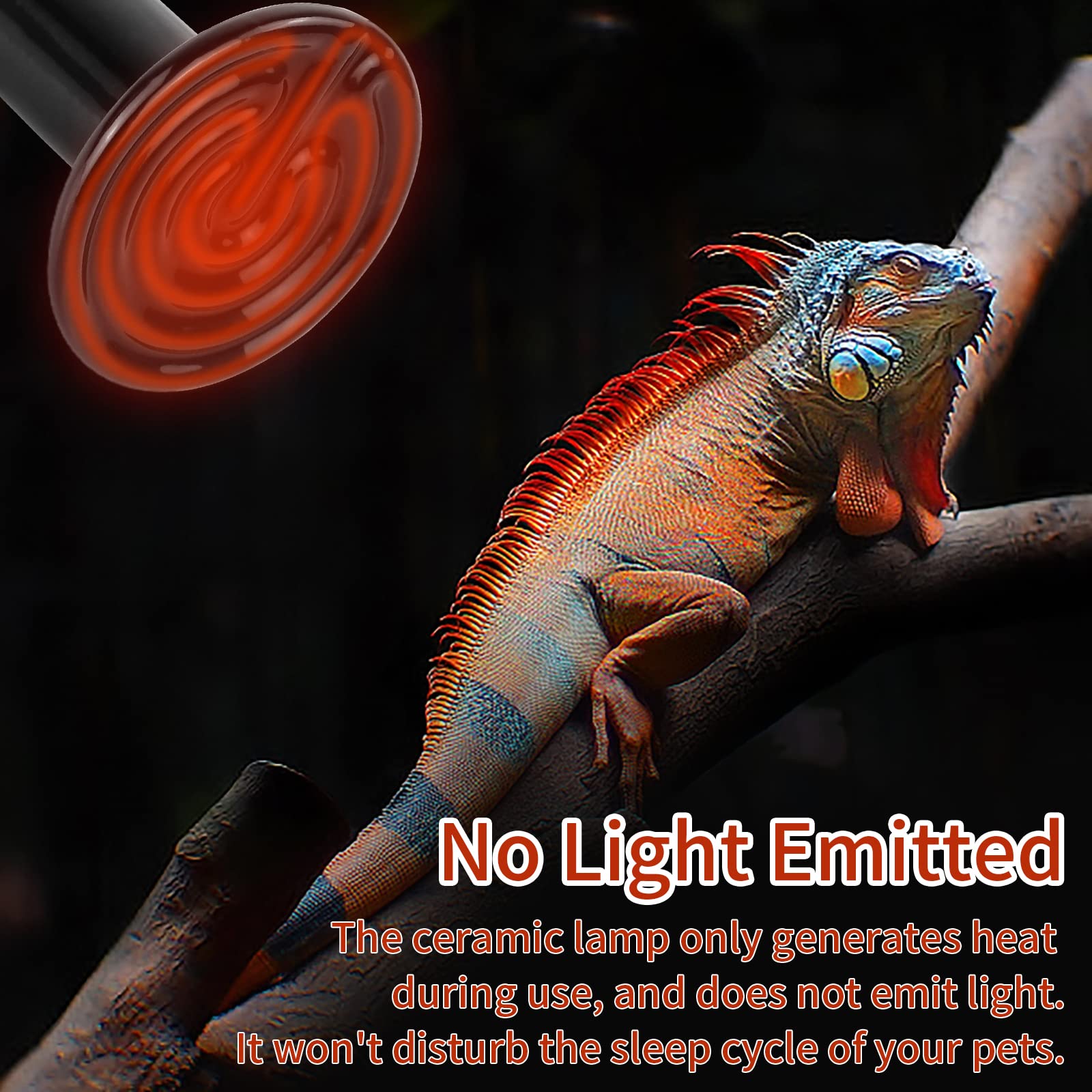 Repti Home 150W Ceramic Heat Emitter (2 Pack), Reptile Heat Lamp Bulbs, Ceramic Heater For Amphibian, Pet Brooder Coop, Chicken, Dog, Cat