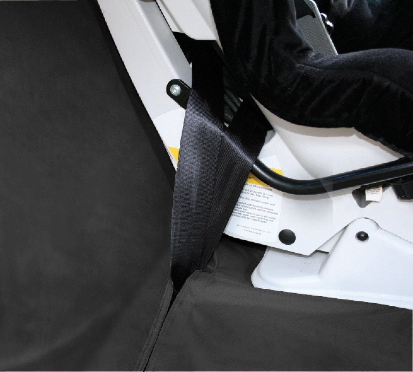 Kurgo Wander Bench Dog Seat Cover, 55'' Wide, Black, Car Seat Cover for Pets , Water Resistant, Contains Seat Anchors, Scratch P