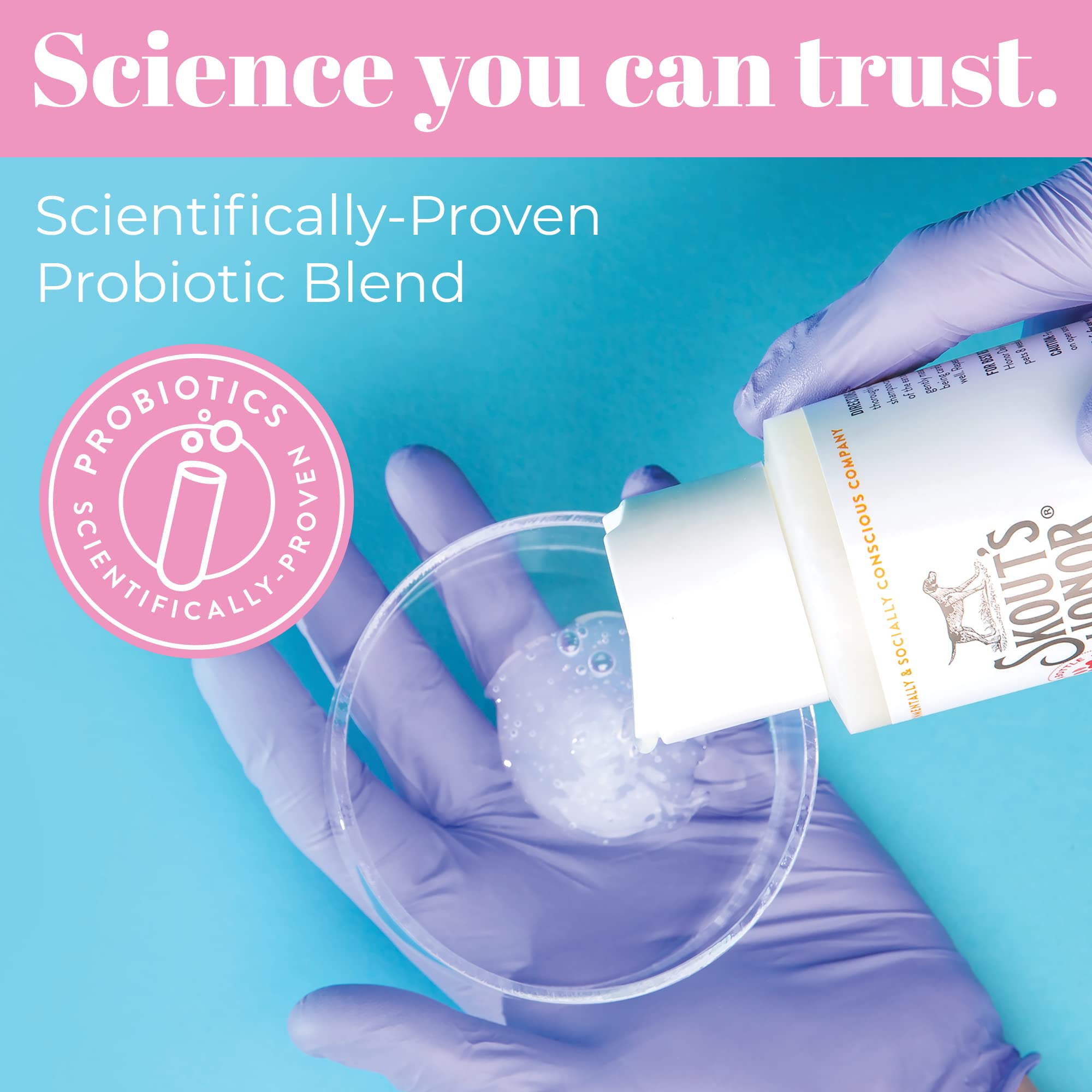 Skout'S Honor Pet Detangler Spray - Hydrating & Conditioning With Avocado Oil & Probiotics, 97% Natural, Paraben & Sulfate-Free, Softens For A More Brushable Coat, Daily Use, 8Oz, Happy Puppy