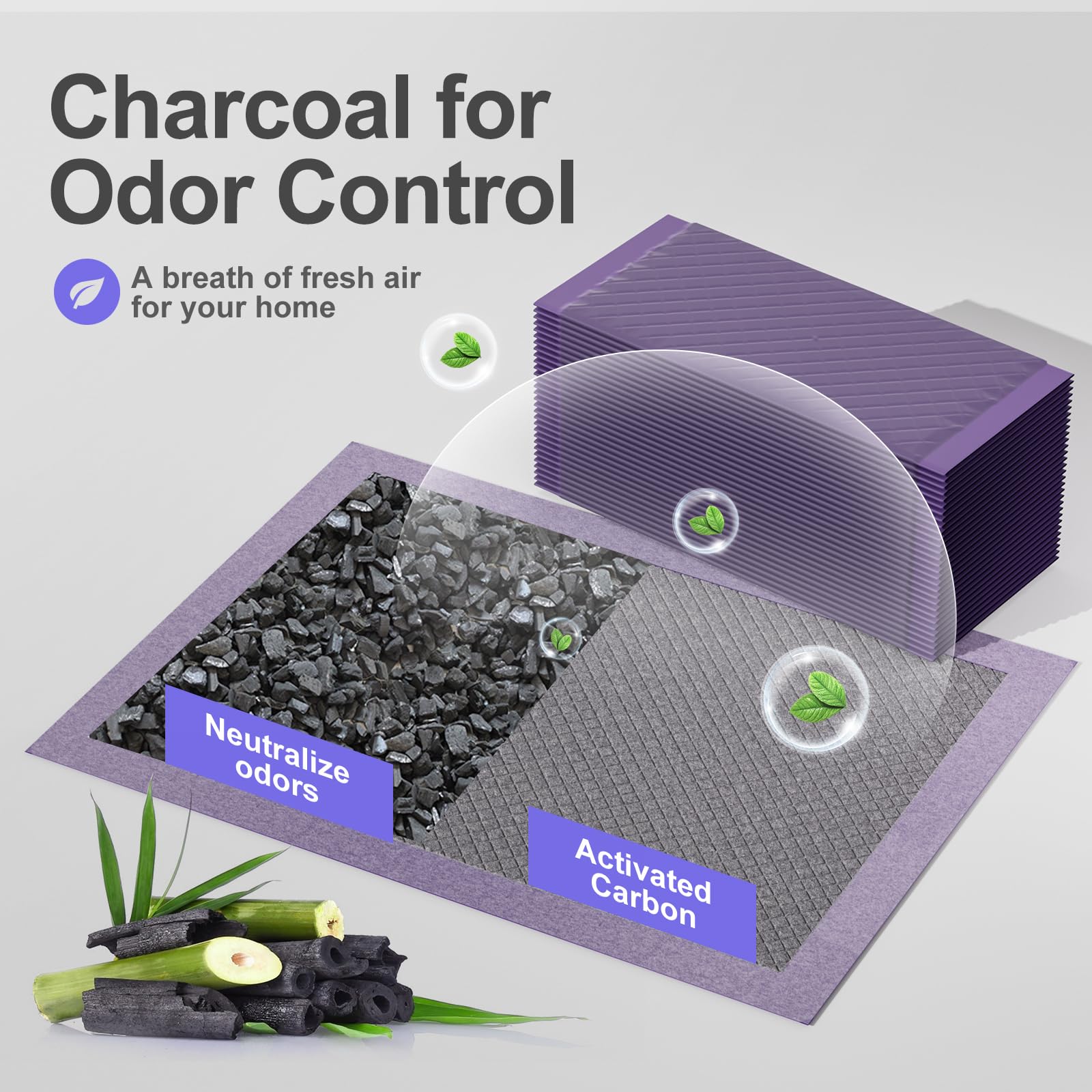 Cat Pad Refills For Litter Box, 16.9''X11.4'' Odor Control Cat Pee Pads With Activated Carbon For Breeze Litter System(50Counts/