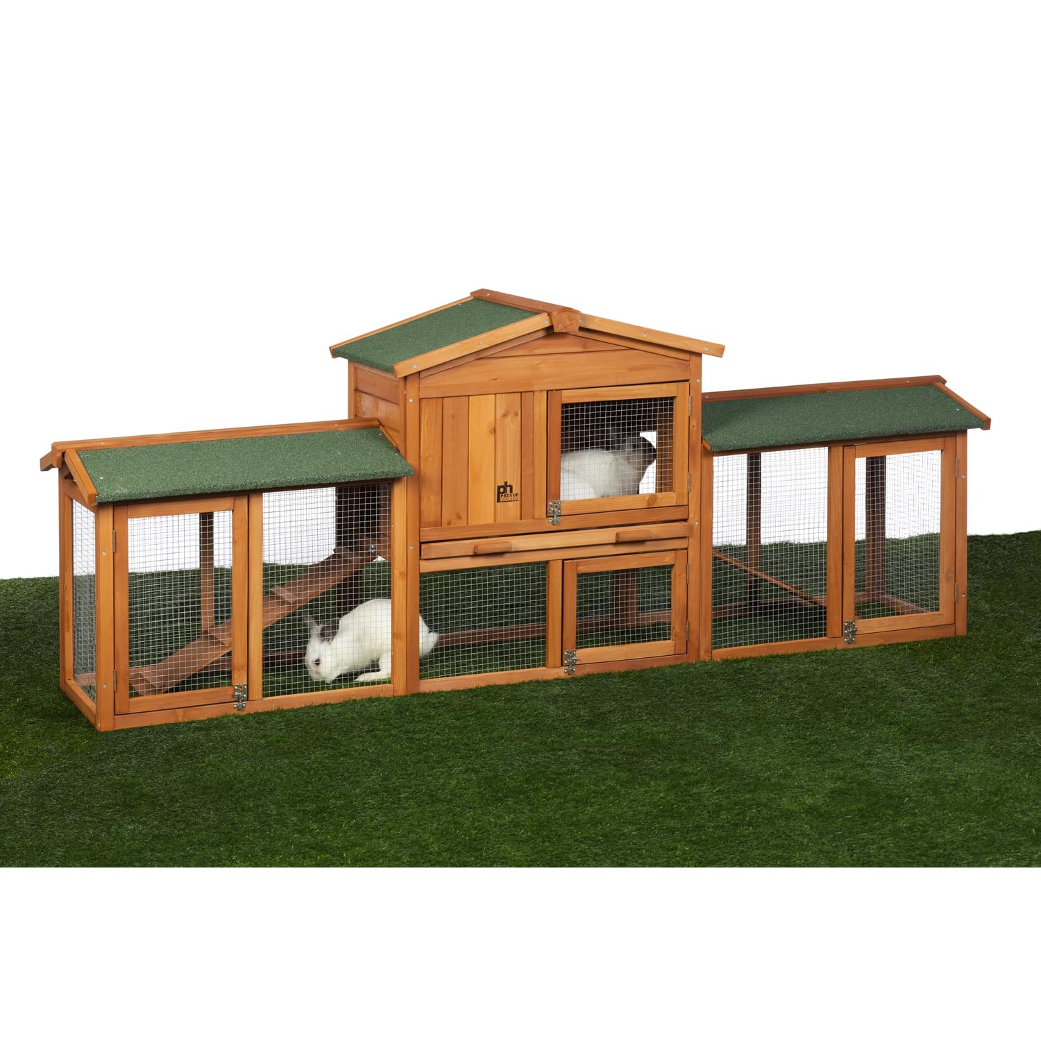 Prevue Pet Products Rabbit Hutch With Double-Run