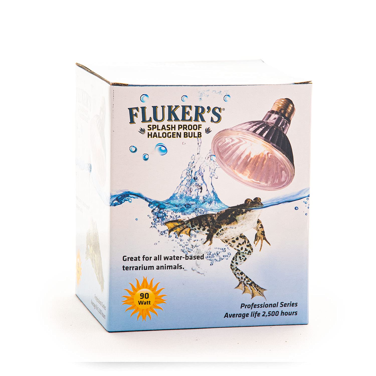 Fluker's Heavy, Duty Splash Proof Halogen Bulb for All Water Based Terrarium Animals, 90 Watt